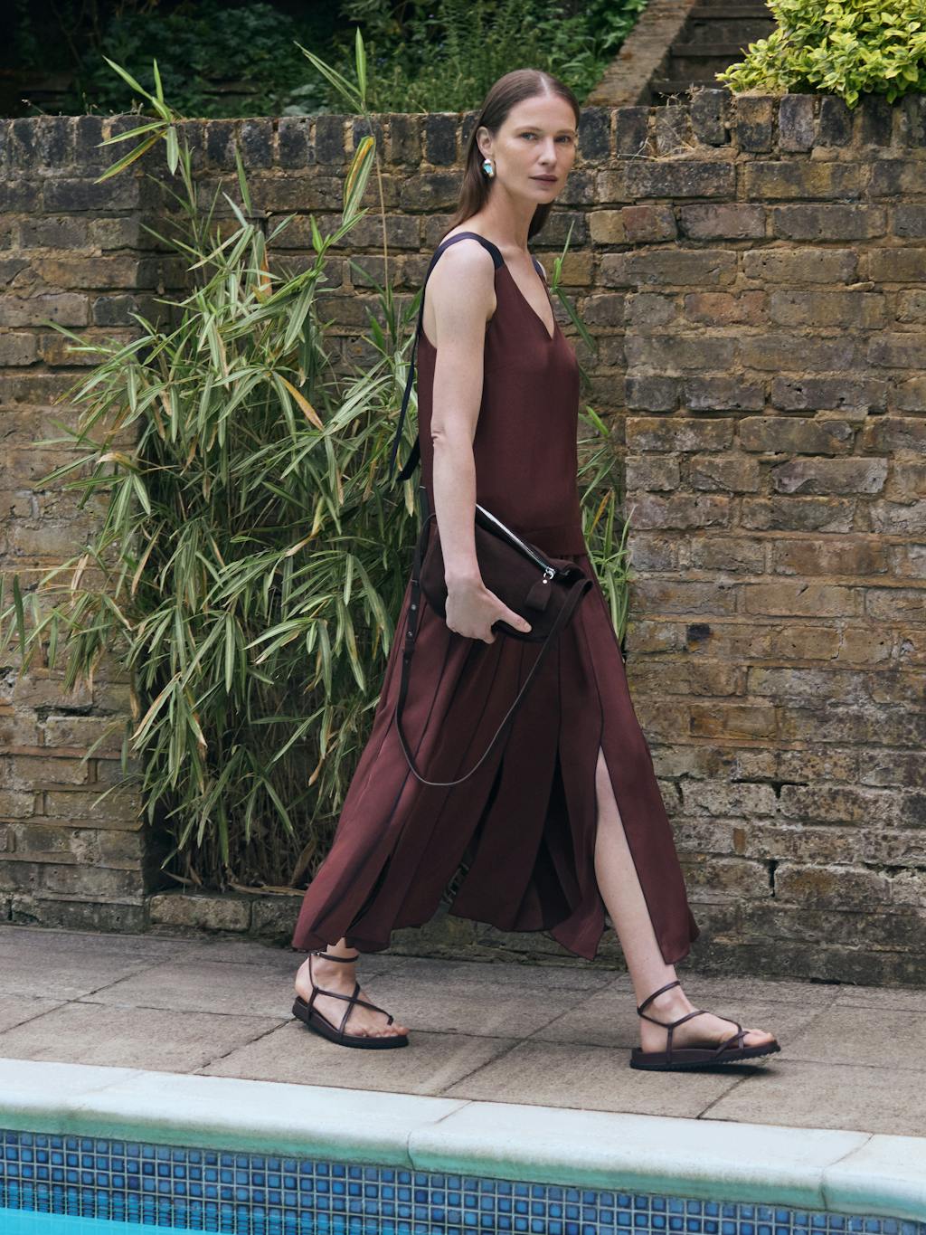 013920-0674-10 Pippa Satin Pleated Skirt