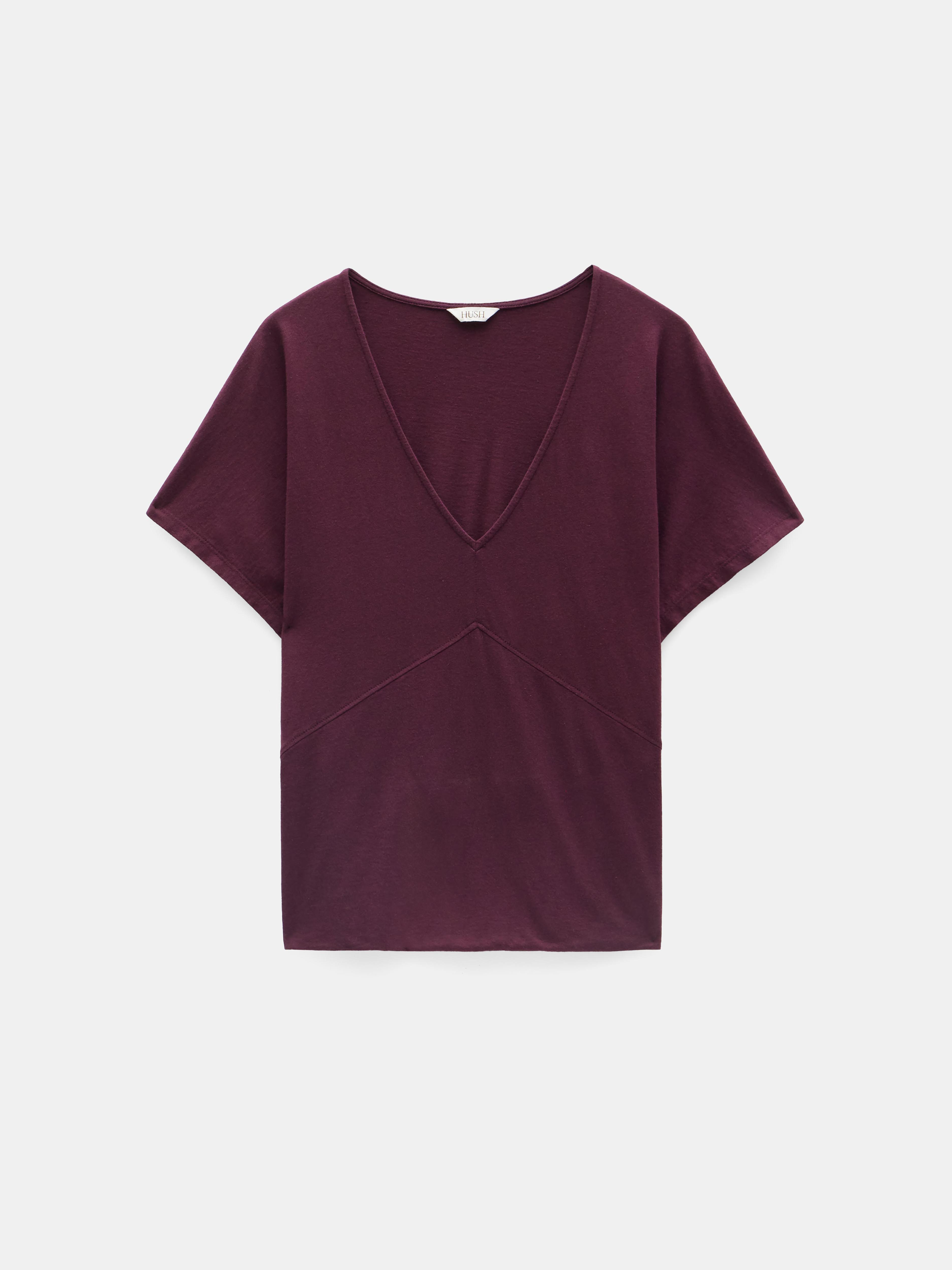 Grown On Sleeve V Neck T-Shirt