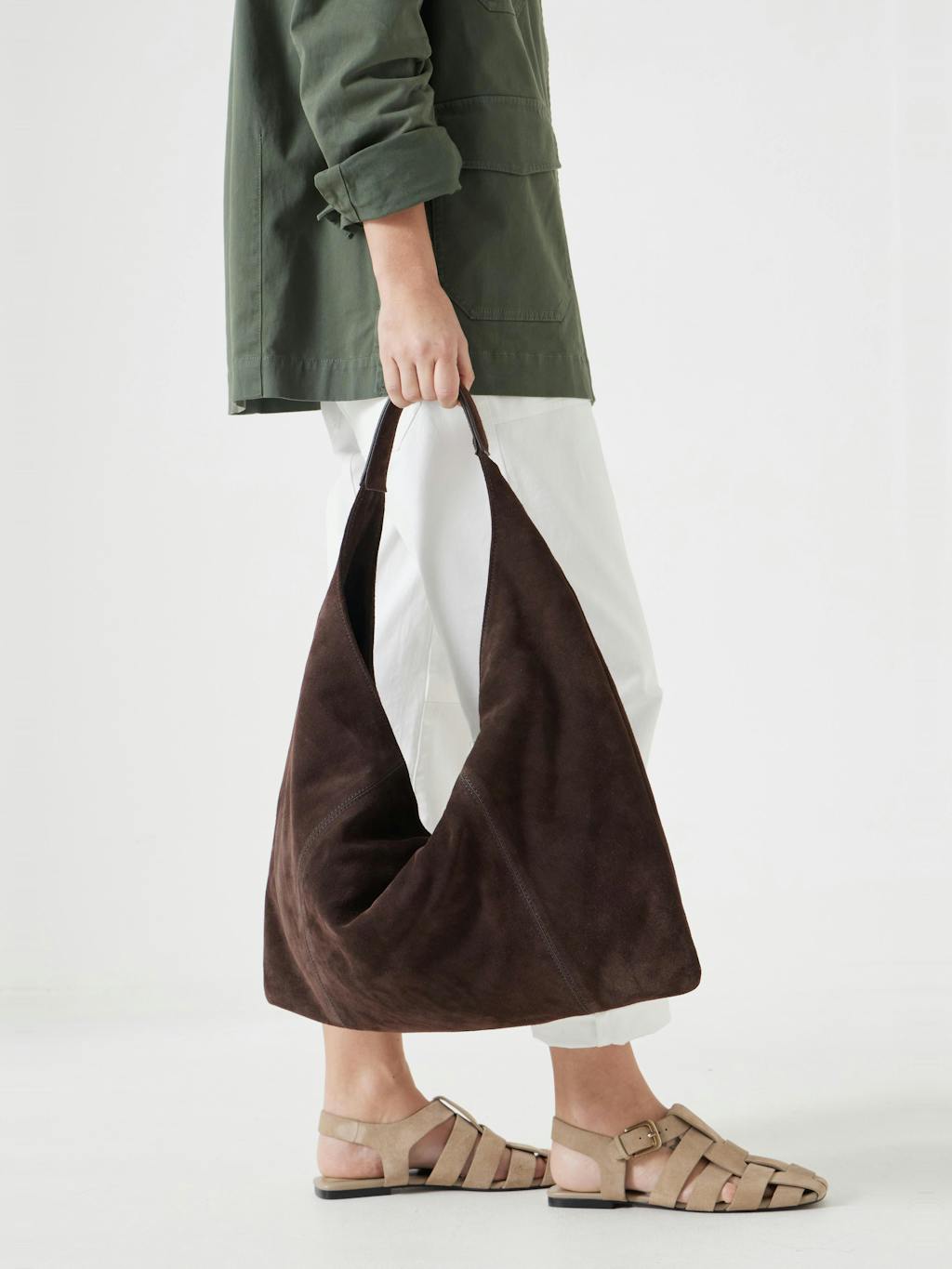 013401-0533-02 Suede Tote Bag