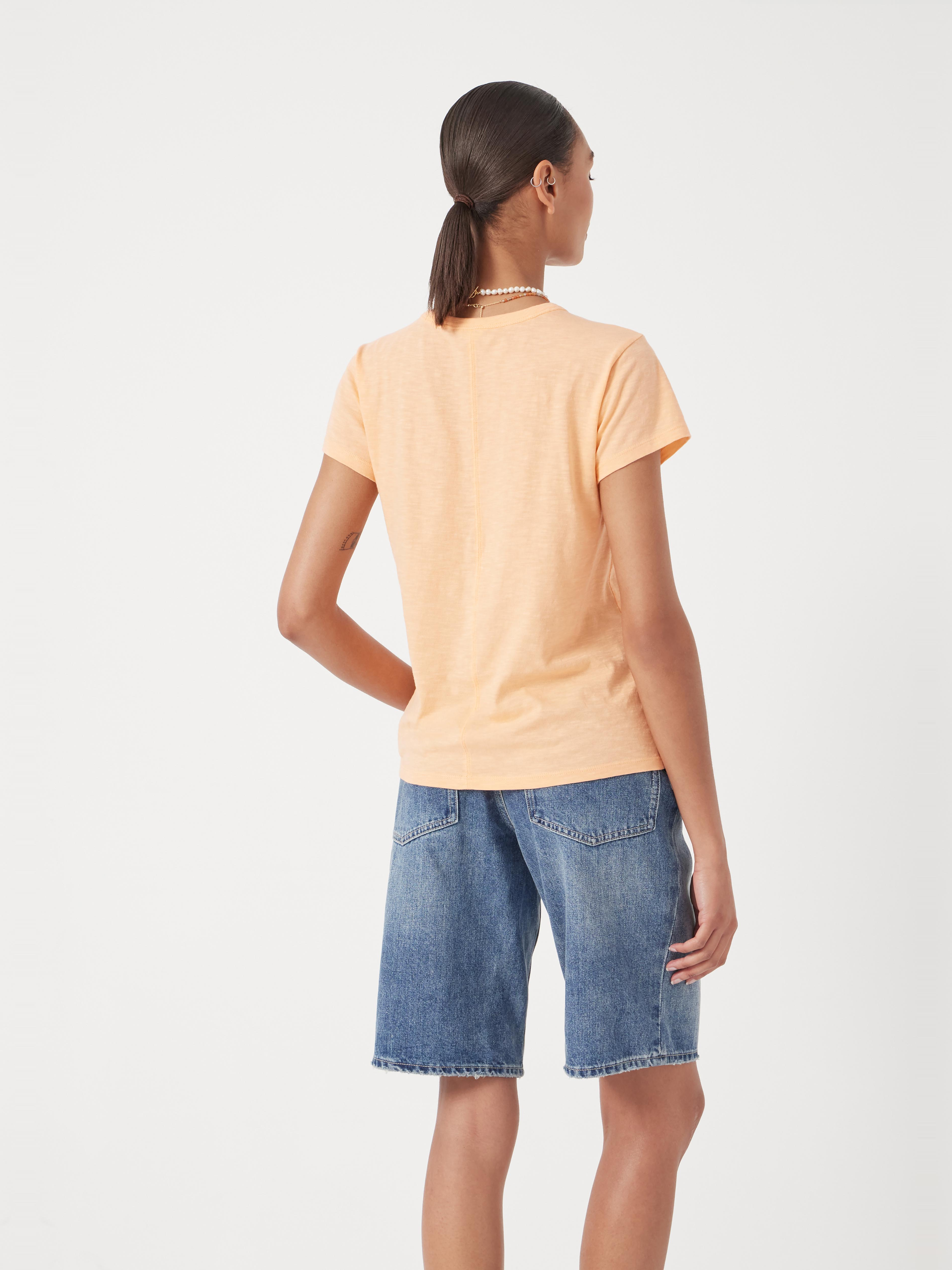 Slim Fit Slub Cotton Crew Neck T-Shirt