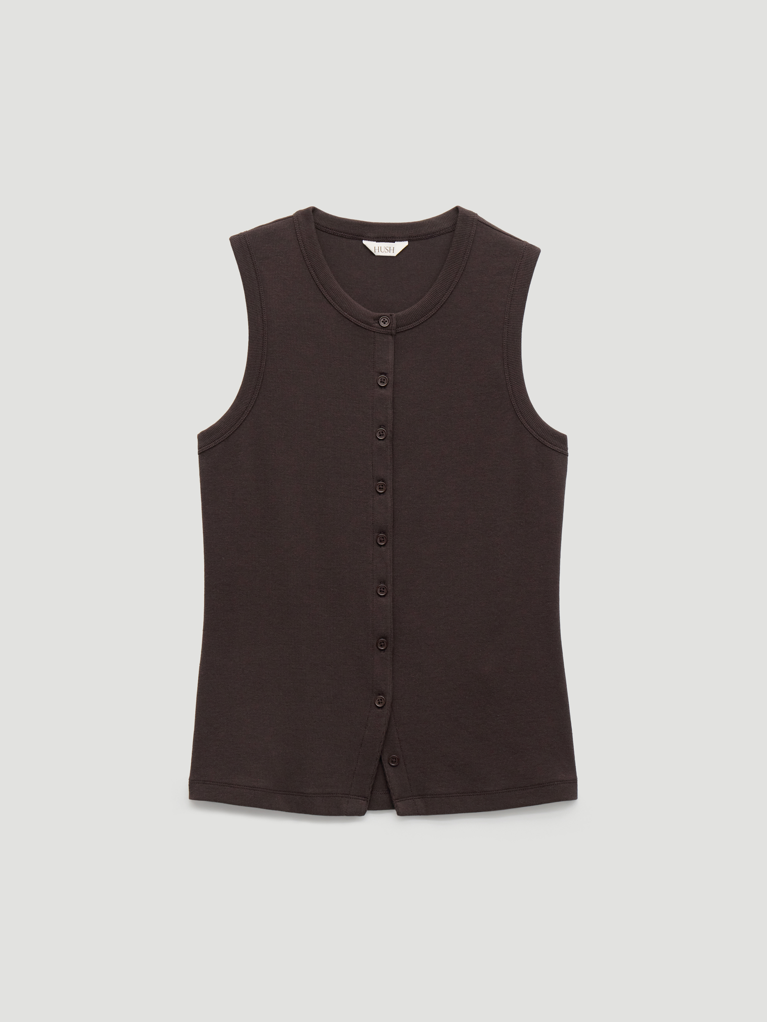 Ayana Button Ribbed Vest