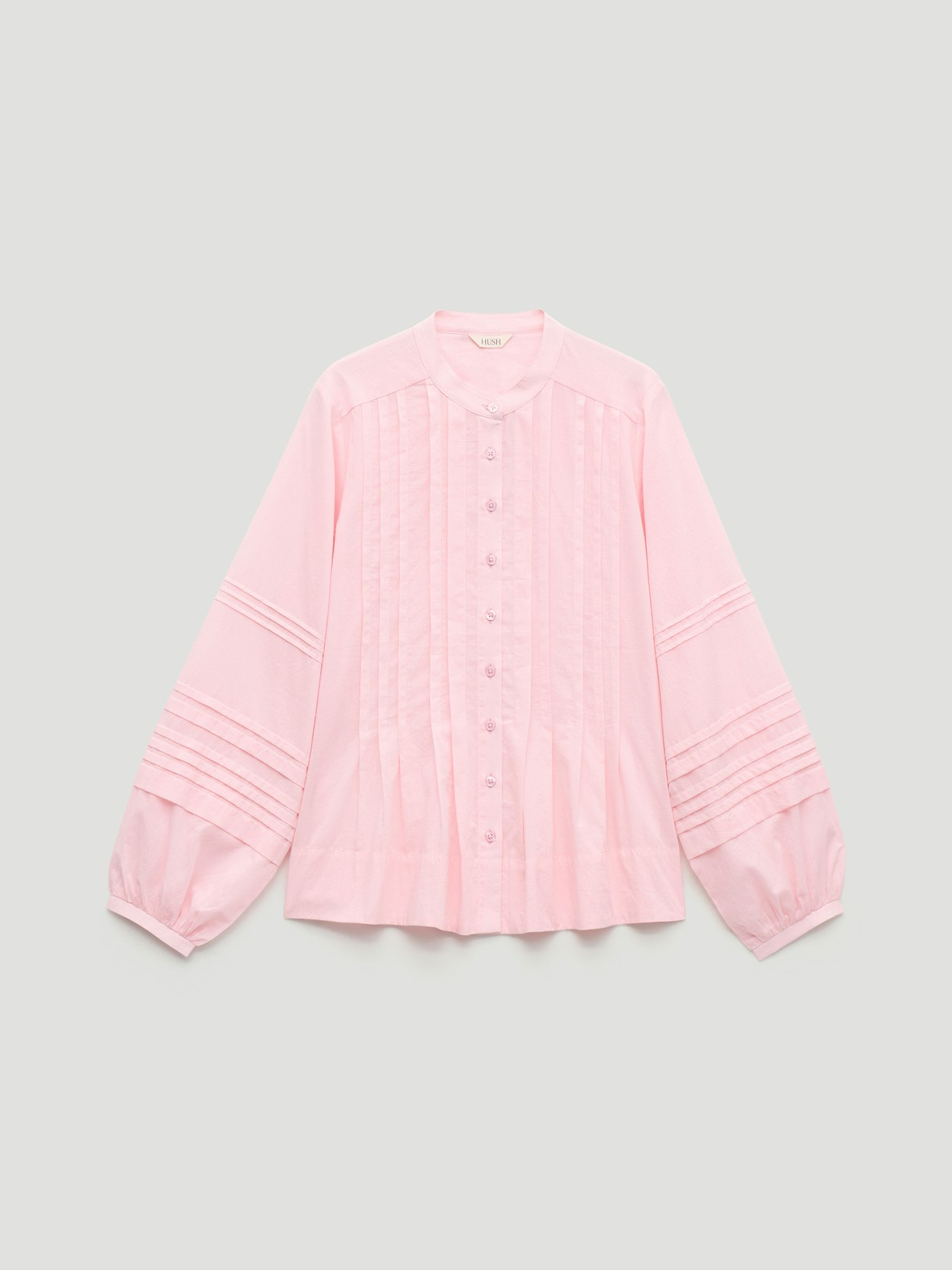 014487-1221-07 Fern Cotton Pintuck Detail Blouse