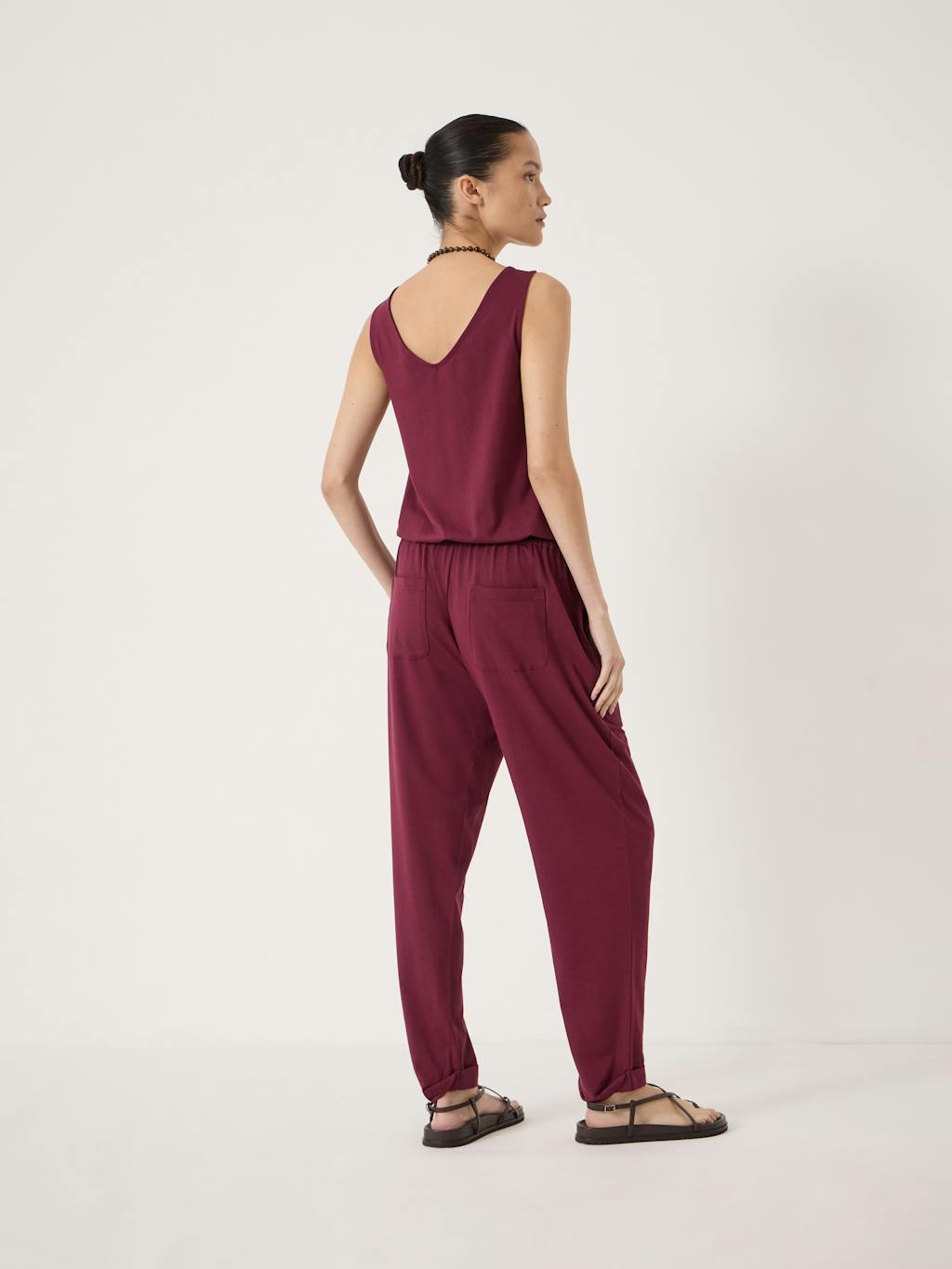 013551-3278-03 Cropped Jersey Jumpsuit