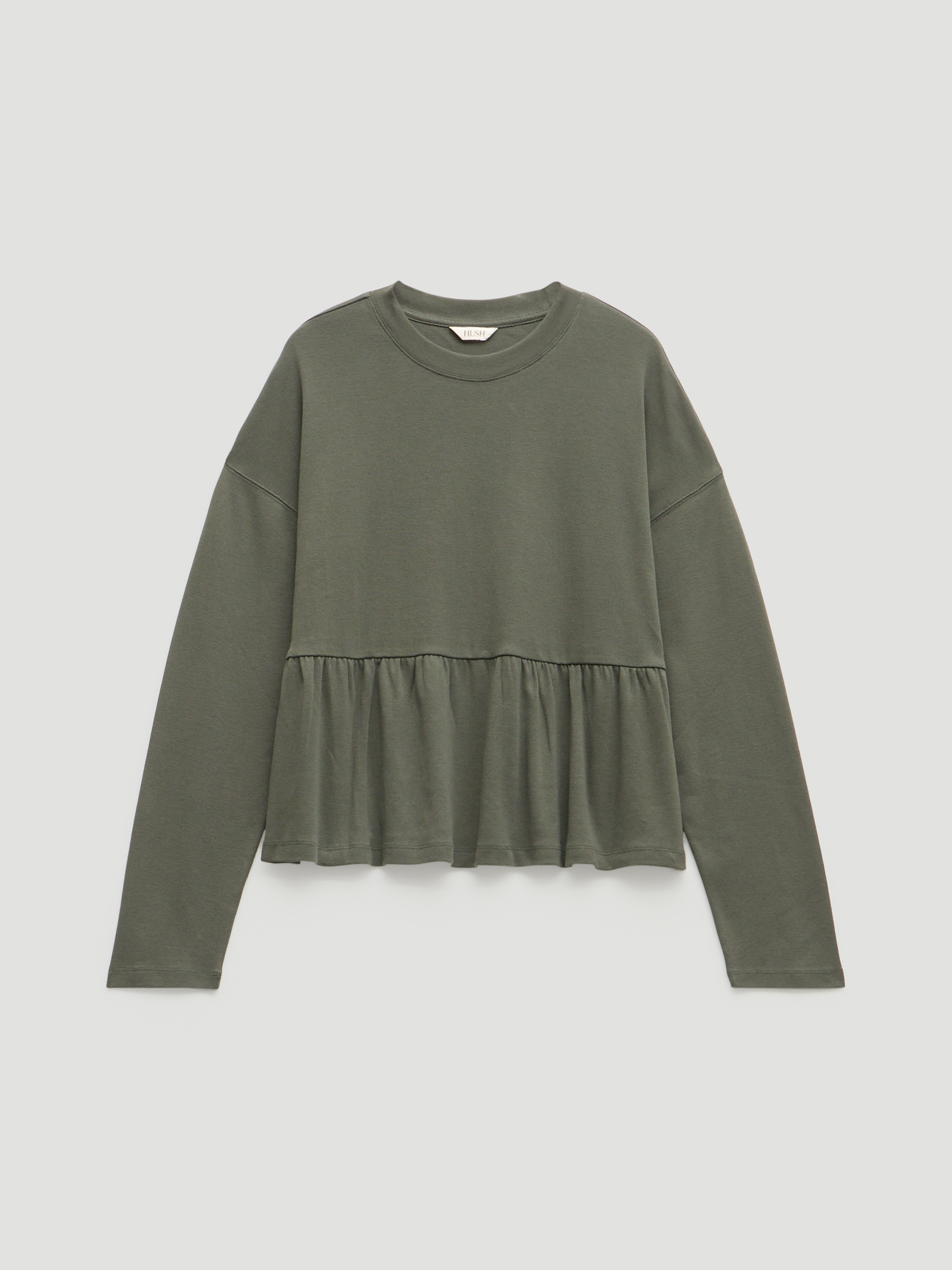 Sana Peplum Jersey Top