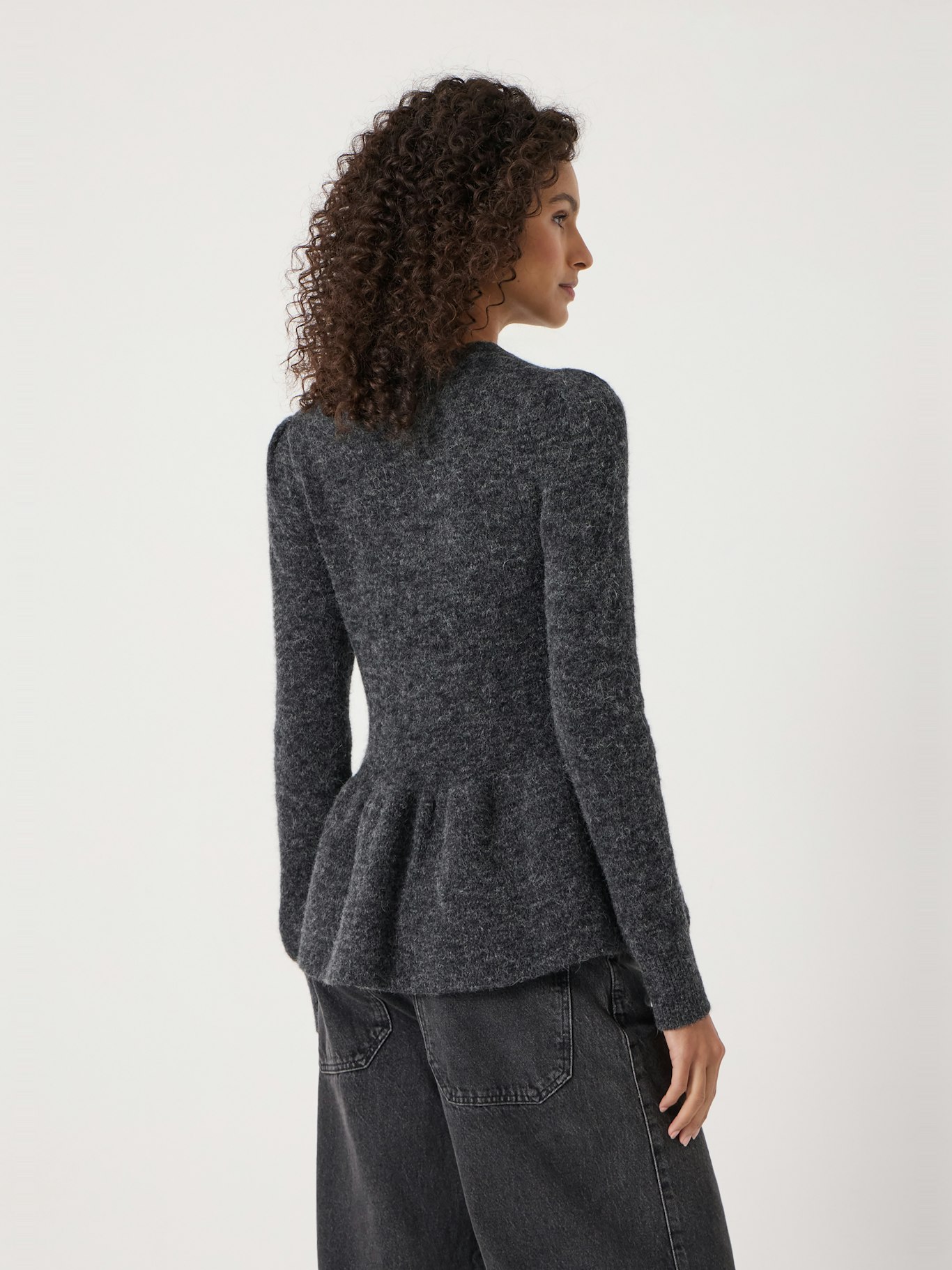 014361-2806-02 Wool Blend Peplum Top