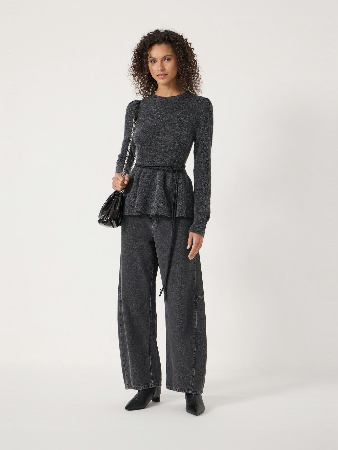 014361-2806-03 Wool Blend Peplum Top