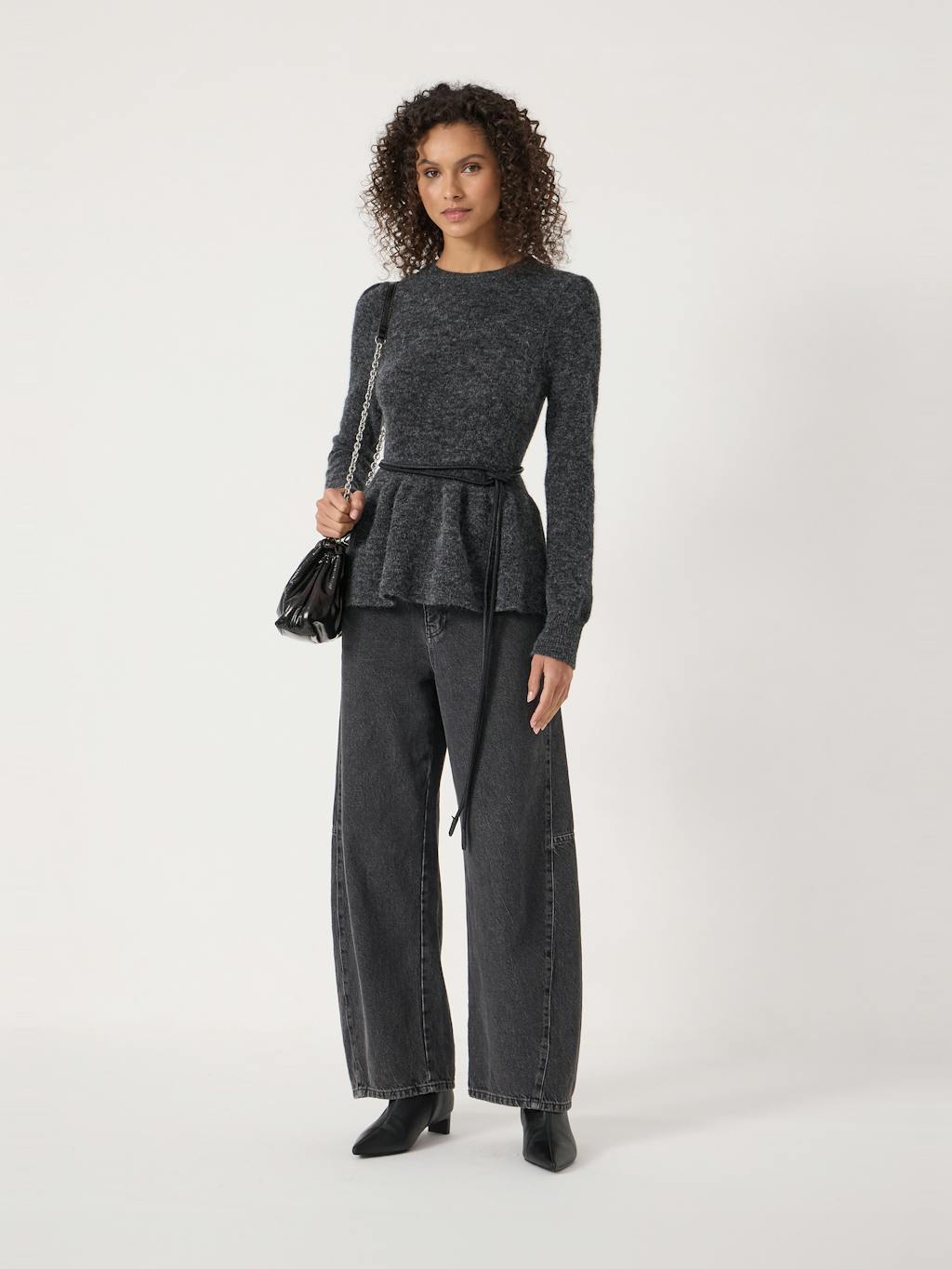 014361-2806-03 Wool Blend Peplum Top