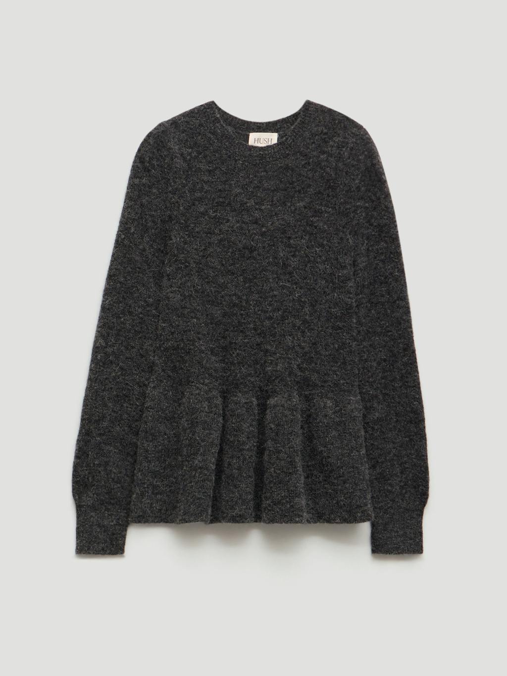 014361-2806-07 Wool Blend Peplum Top