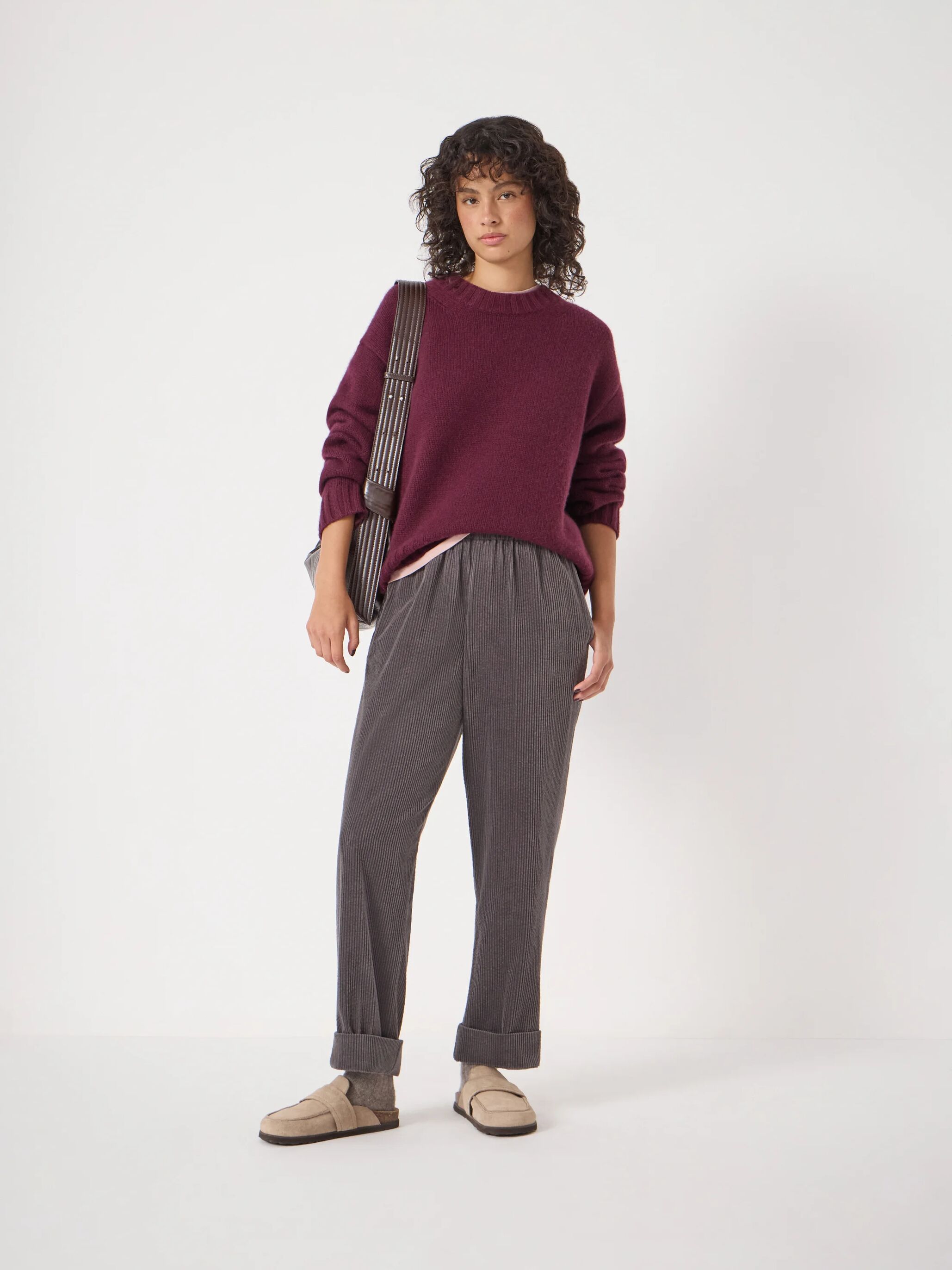 Liza Cord Joggers | Charcoal | hush