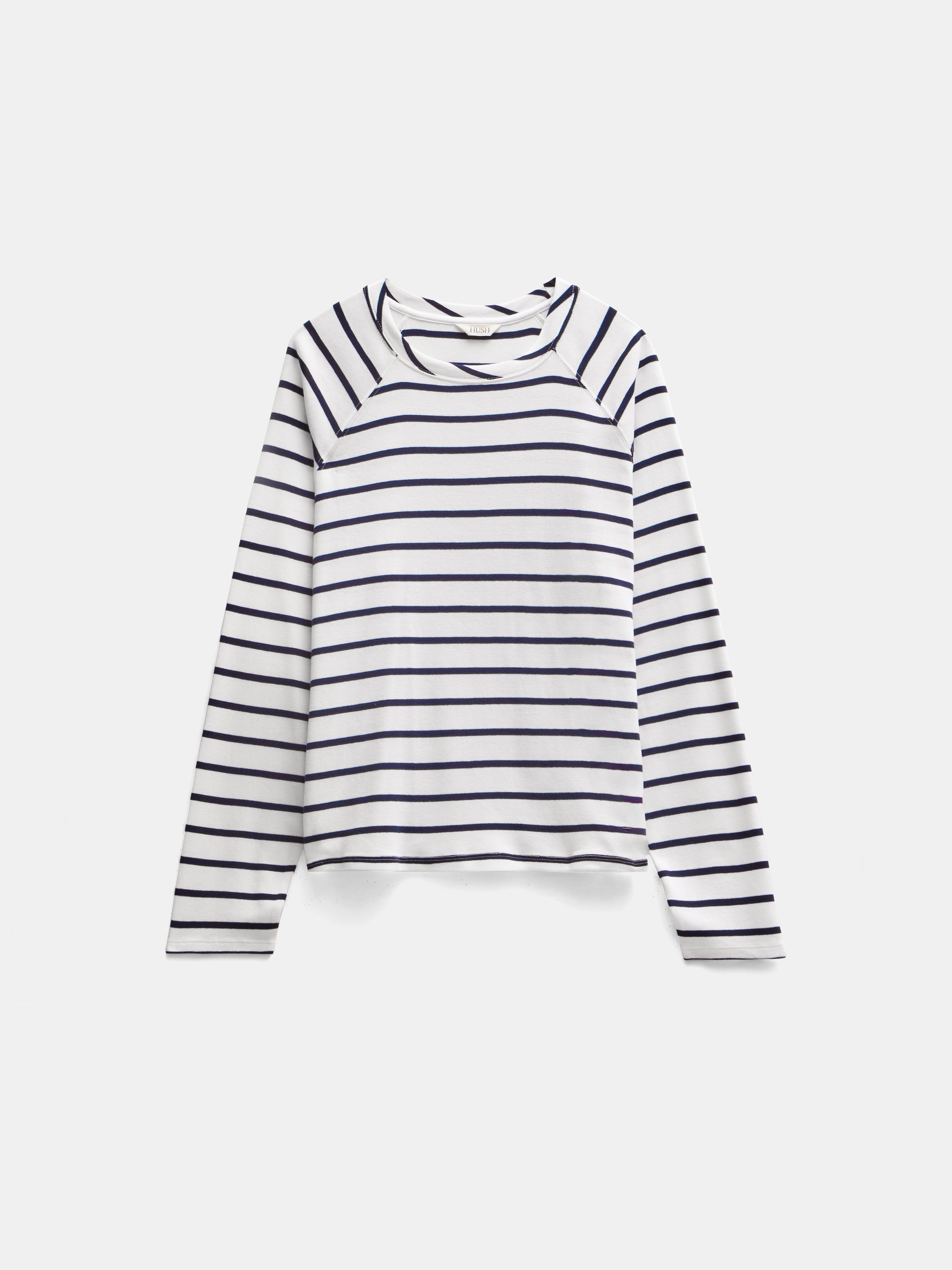 Matilda Stripe Cotton Raglan Top