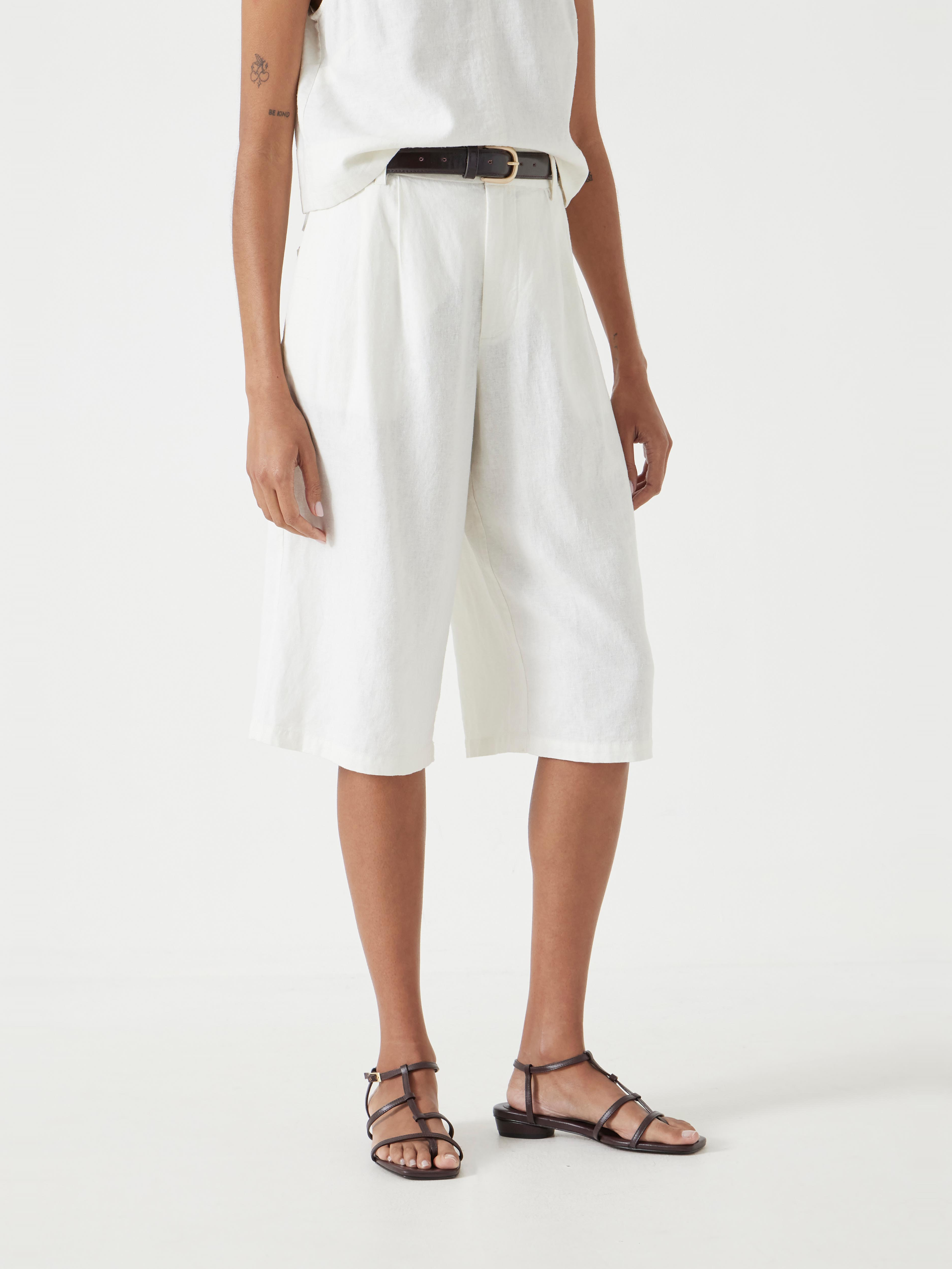 Linen Blend Lya Bermuda Shorts