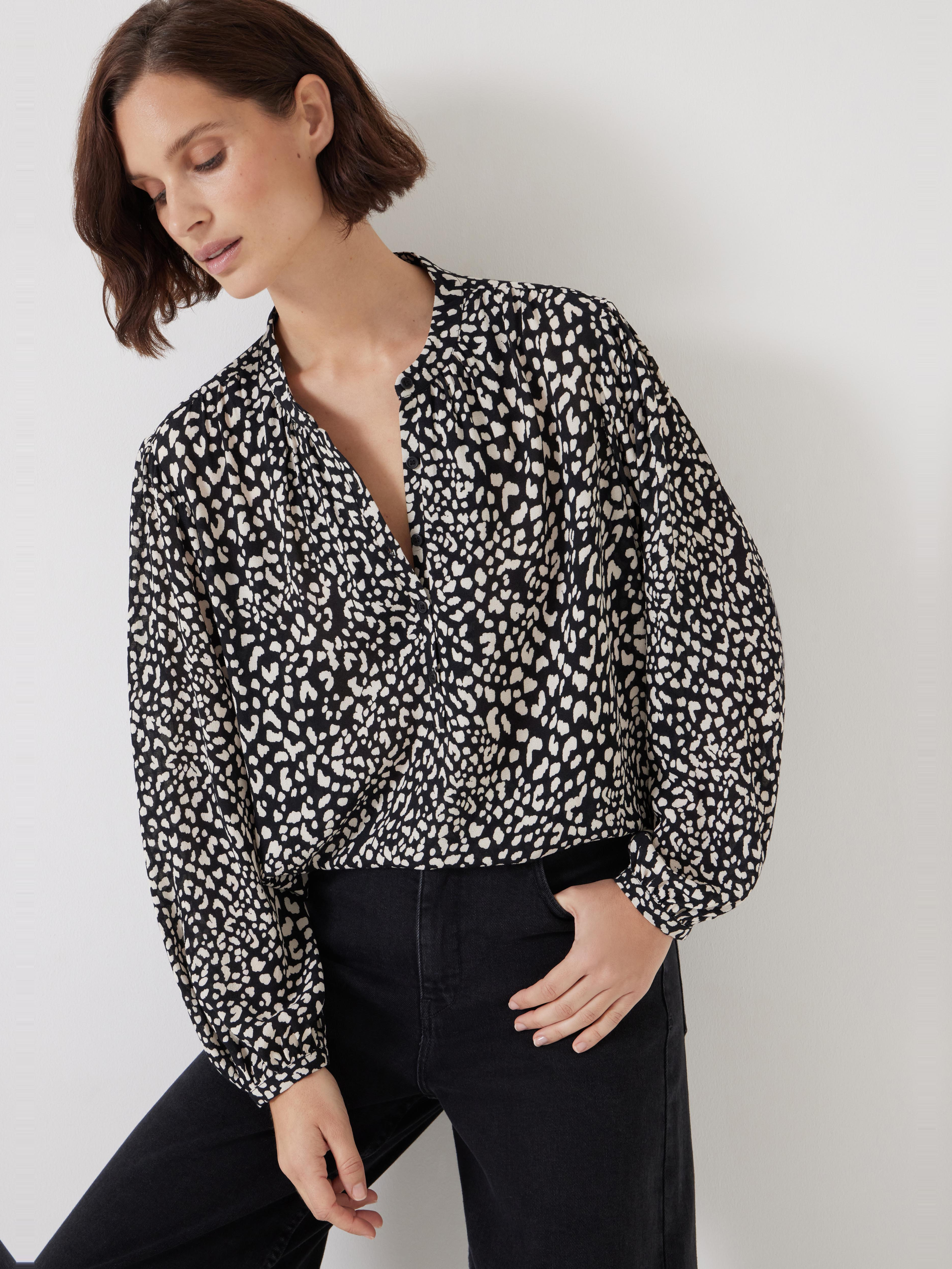 Leopard Print Long Sleeve Top