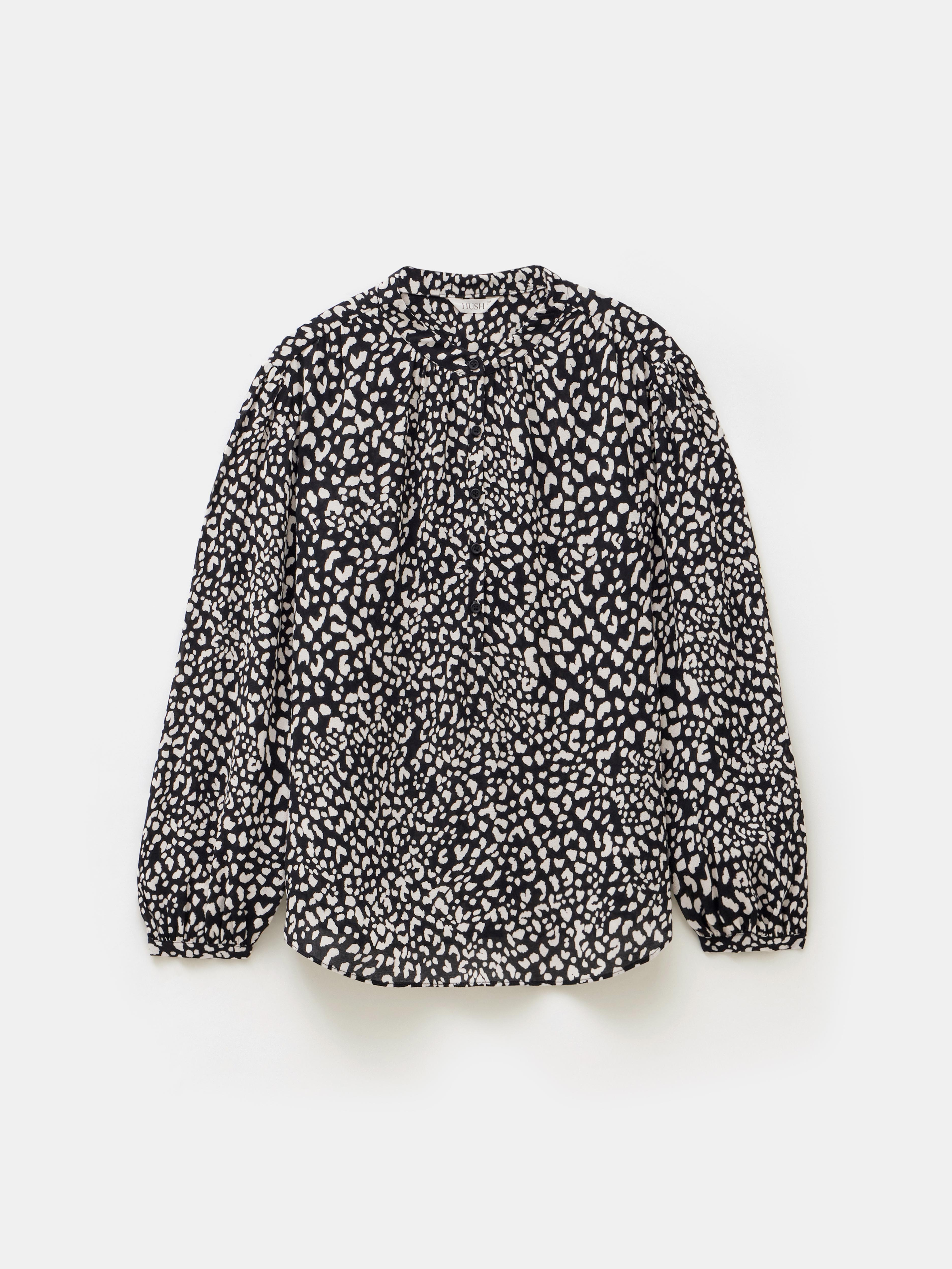 Leopard Print Long Sleeve Top