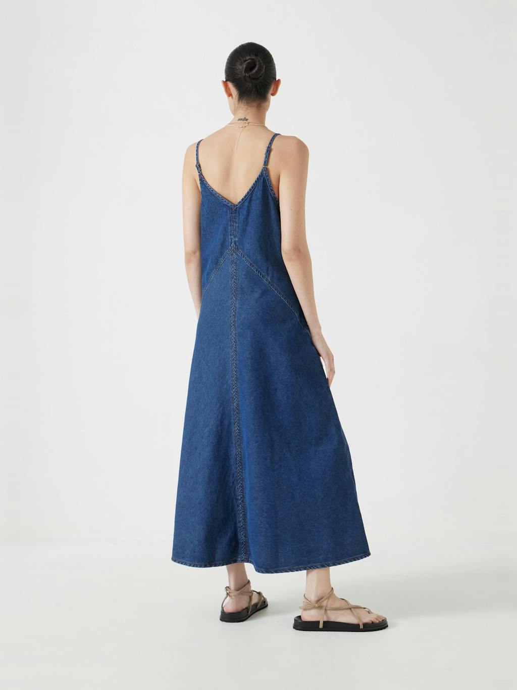 012891-2797-03 Denim Maxi Slip Dress