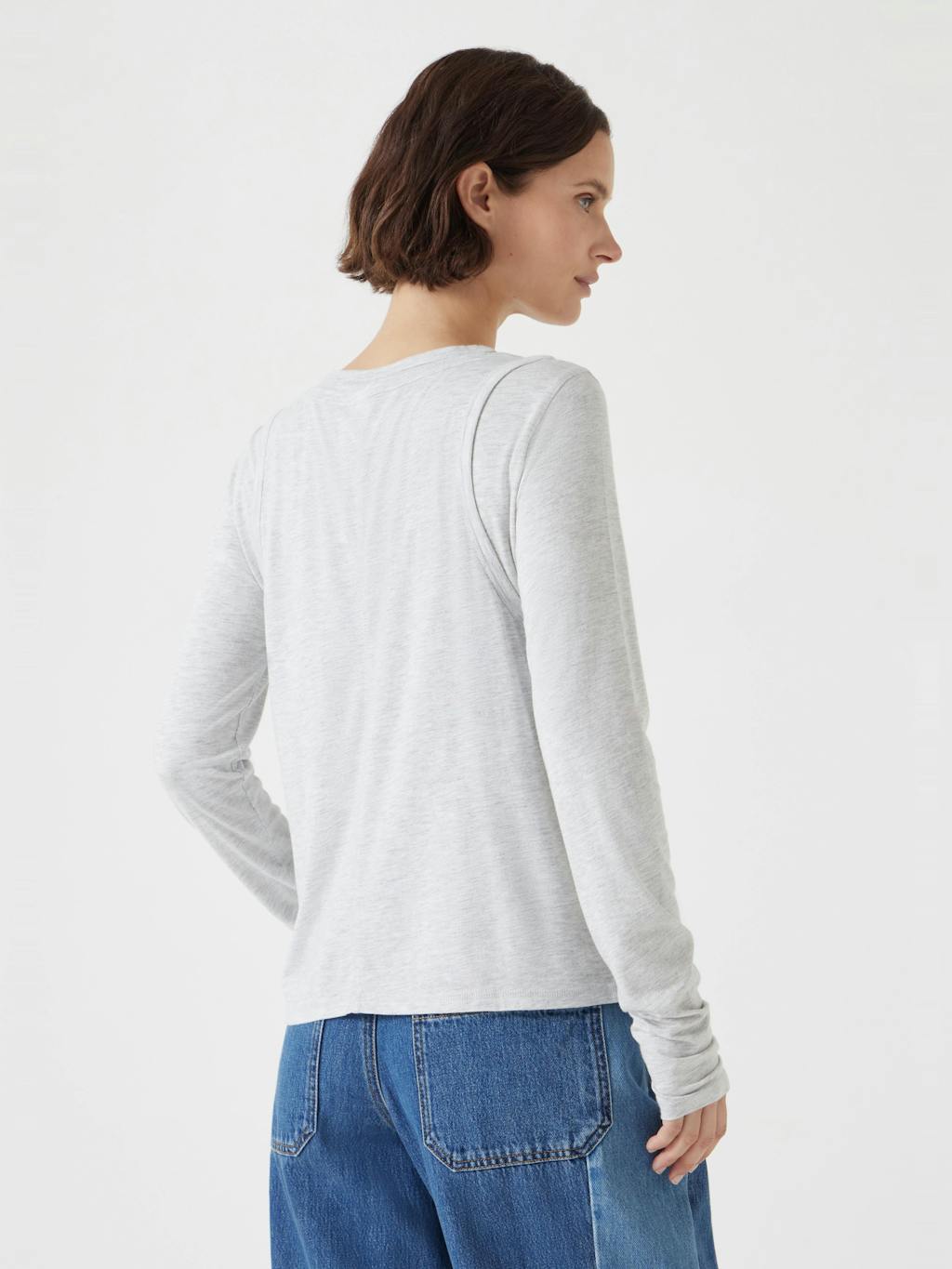 013077-4426-03 Double Layer Long Sleeve Top