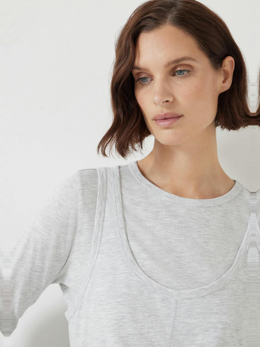 013077-4426-04 Double Layer Long Sleeve Top