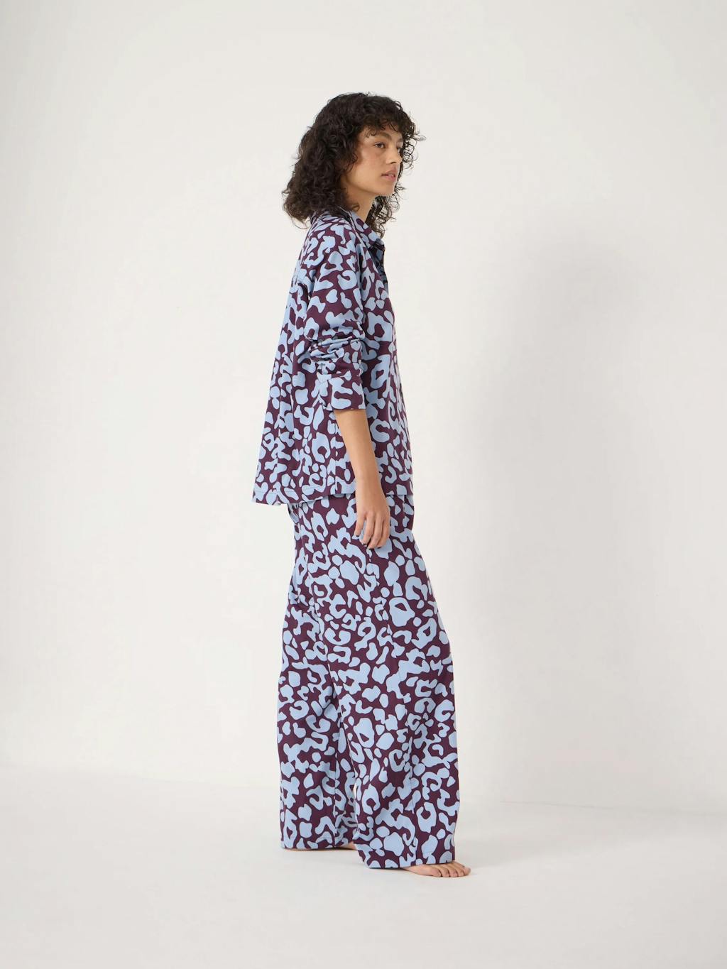 014046-4855-03 Brushed Cotton Animal Print Pyjamas