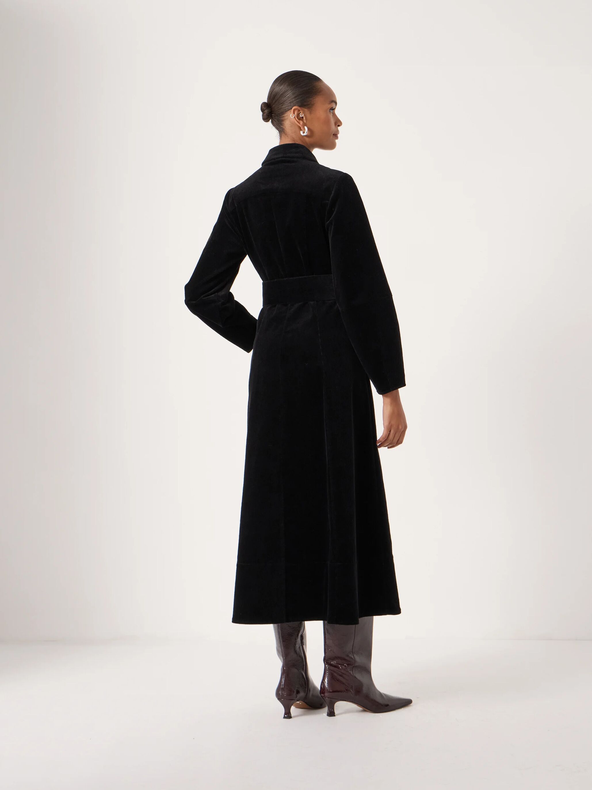 Cotton Cord Midi Dress