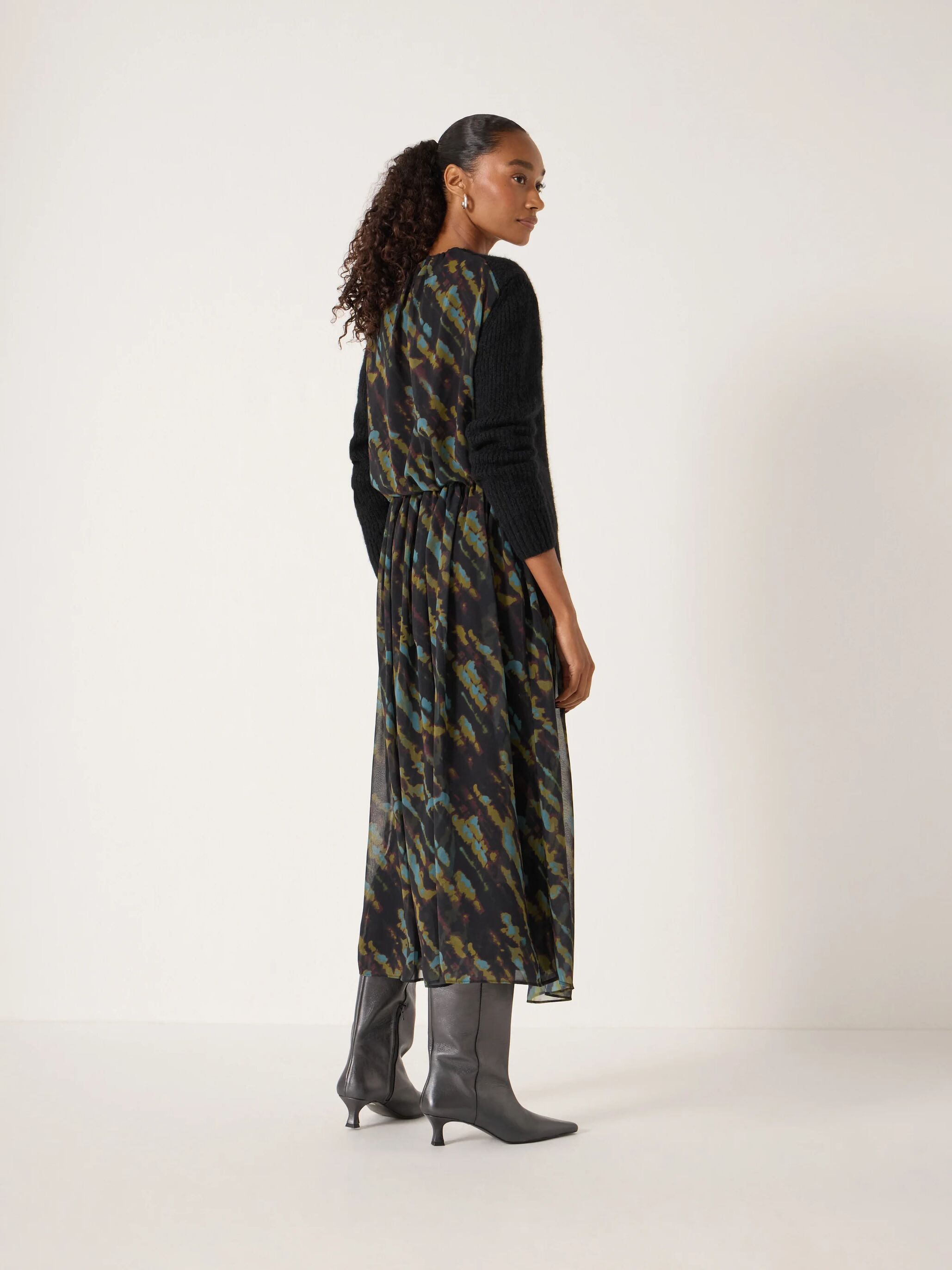 Clara Knit Woven Dress