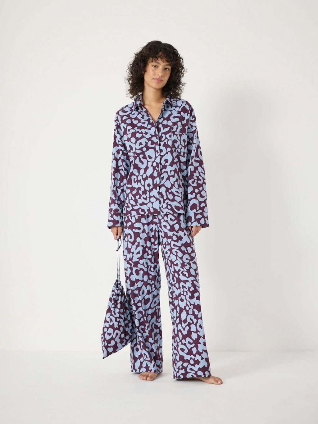 014046-4855-01 Brushed Cotton Animal Print Pyjamas