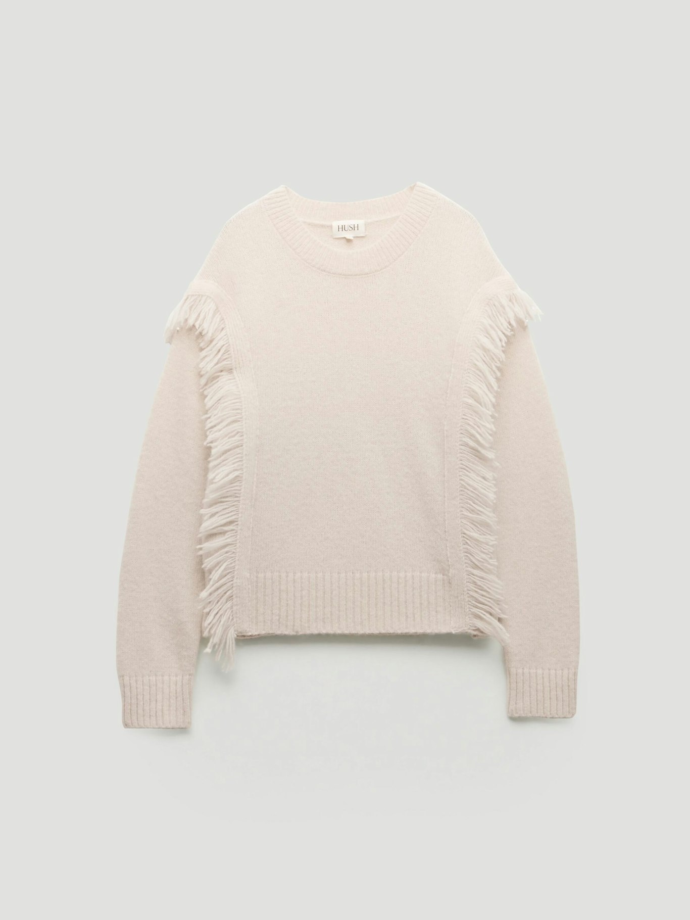 013799-4659-07 Alpaca Blend Fringe Knitted Jumper