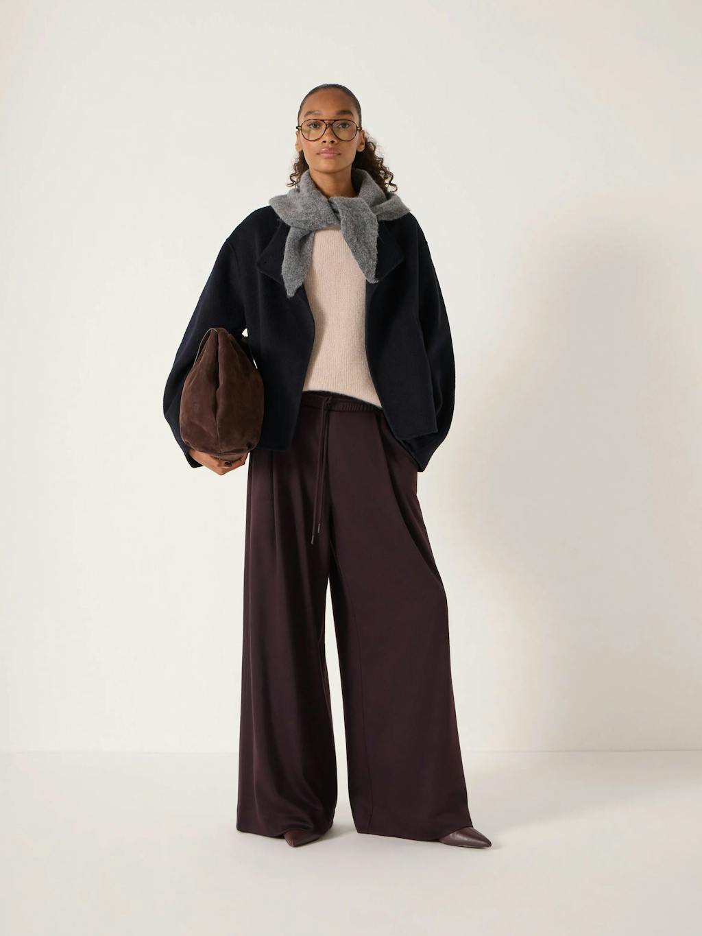 014278-1677-01 Pure Wool Double Faced Collarless Jacket