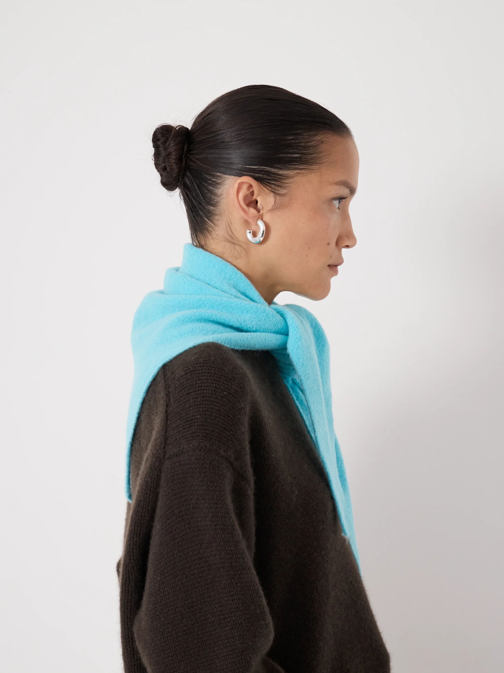 Wool Blend Triangle Scarf