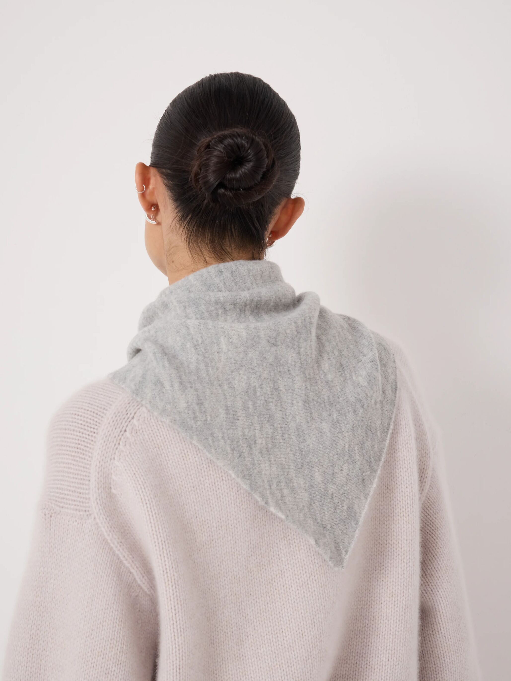 Wool Blend Triangle Scarf