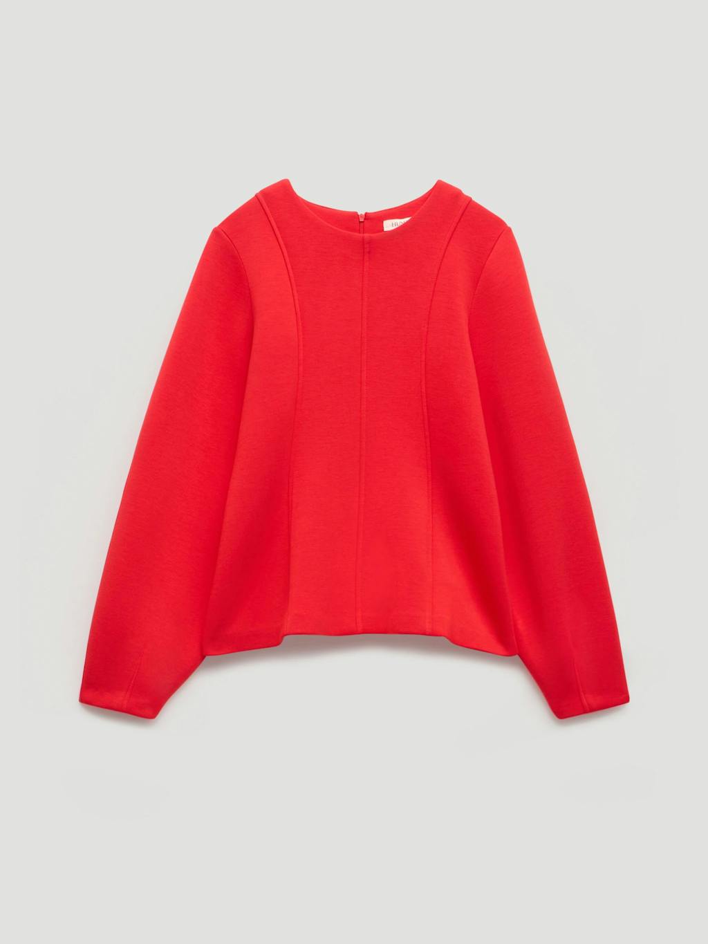 014526-0074-07 Scuba Peplum Jersey Top