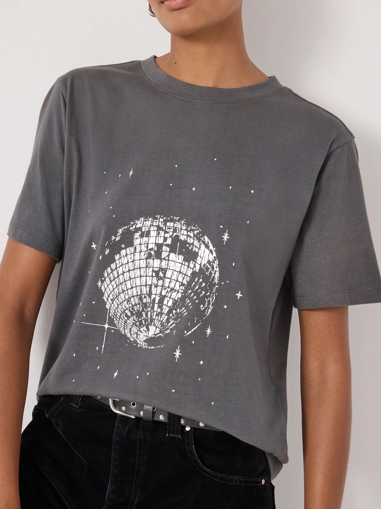Disco Ball Graphic T-Shirt