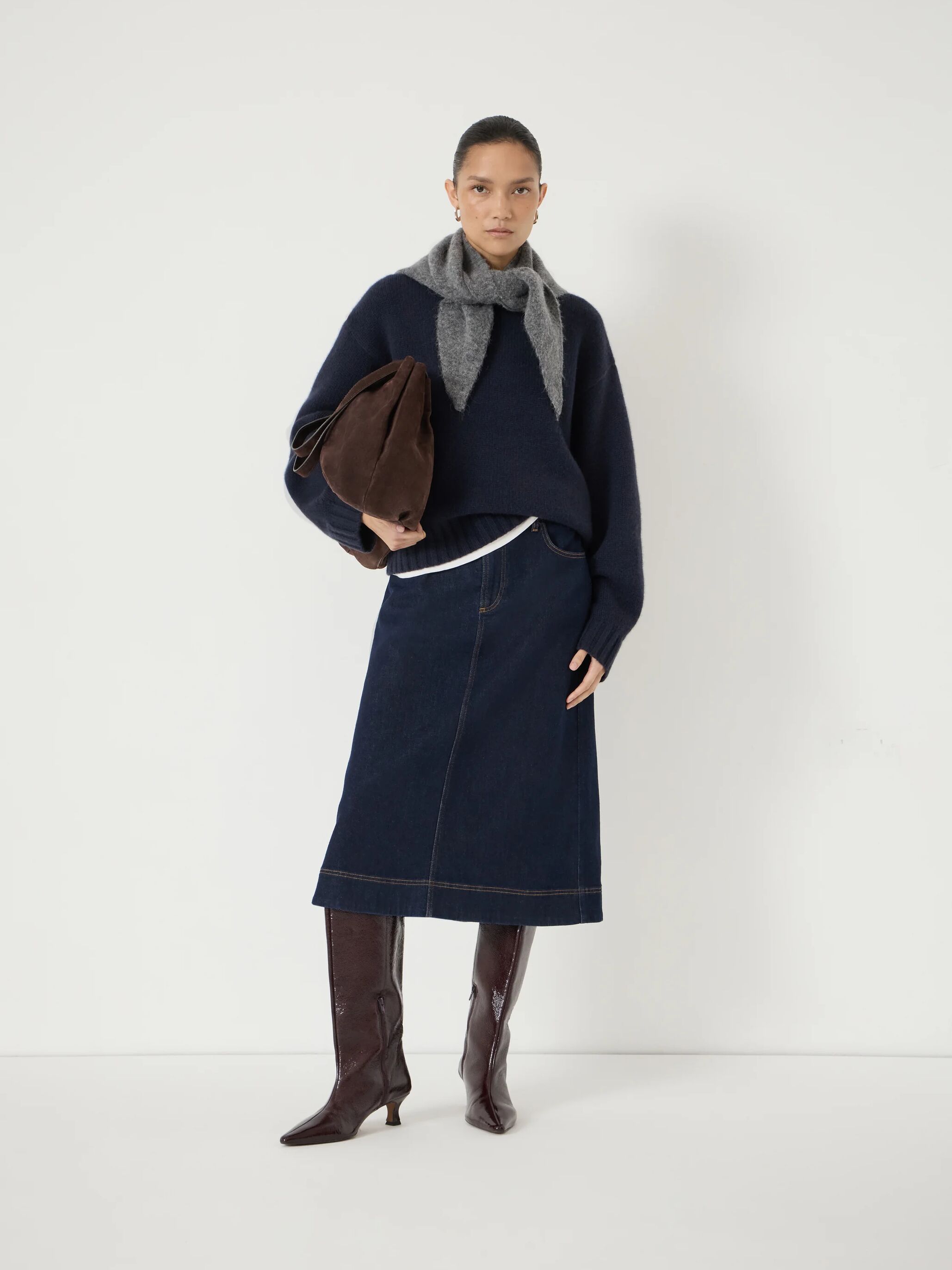 Cora Relaxed Chunky Cashmere Crew Jumper