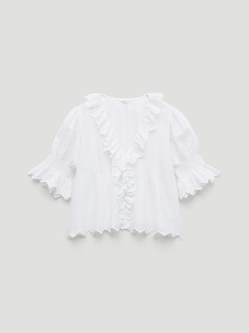 013033-0001-07 Koa Cotton Broderie Blouse