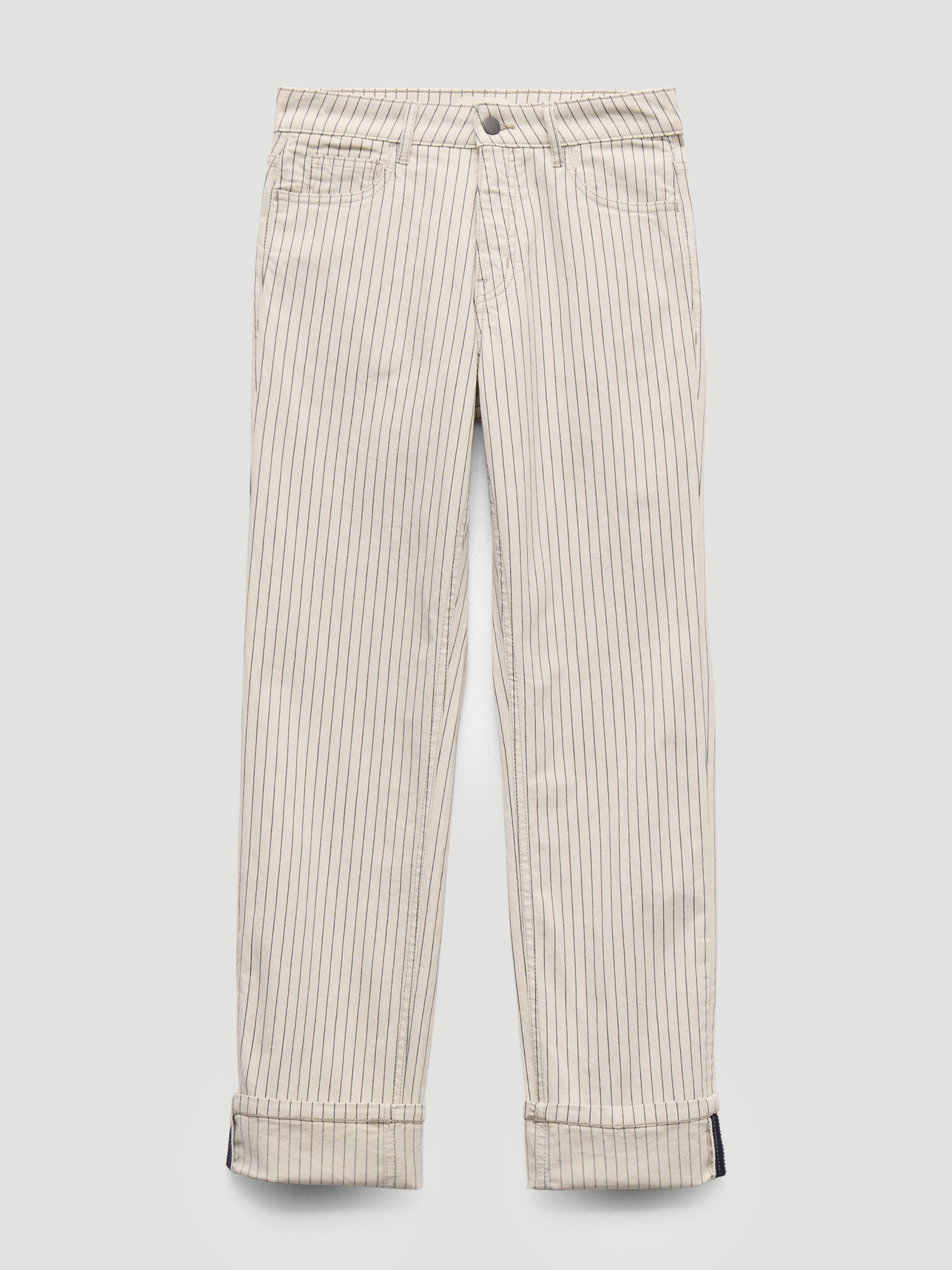 Agnes 2.0 Stripe Turn Up Jeans