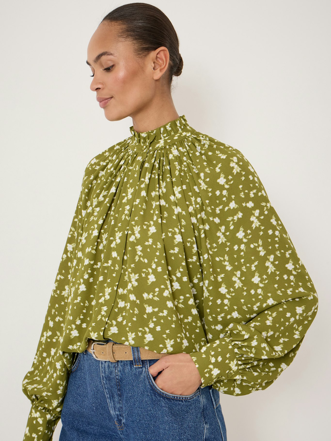 013721-4897-04 Fleur Floaty Chiffon Blouse