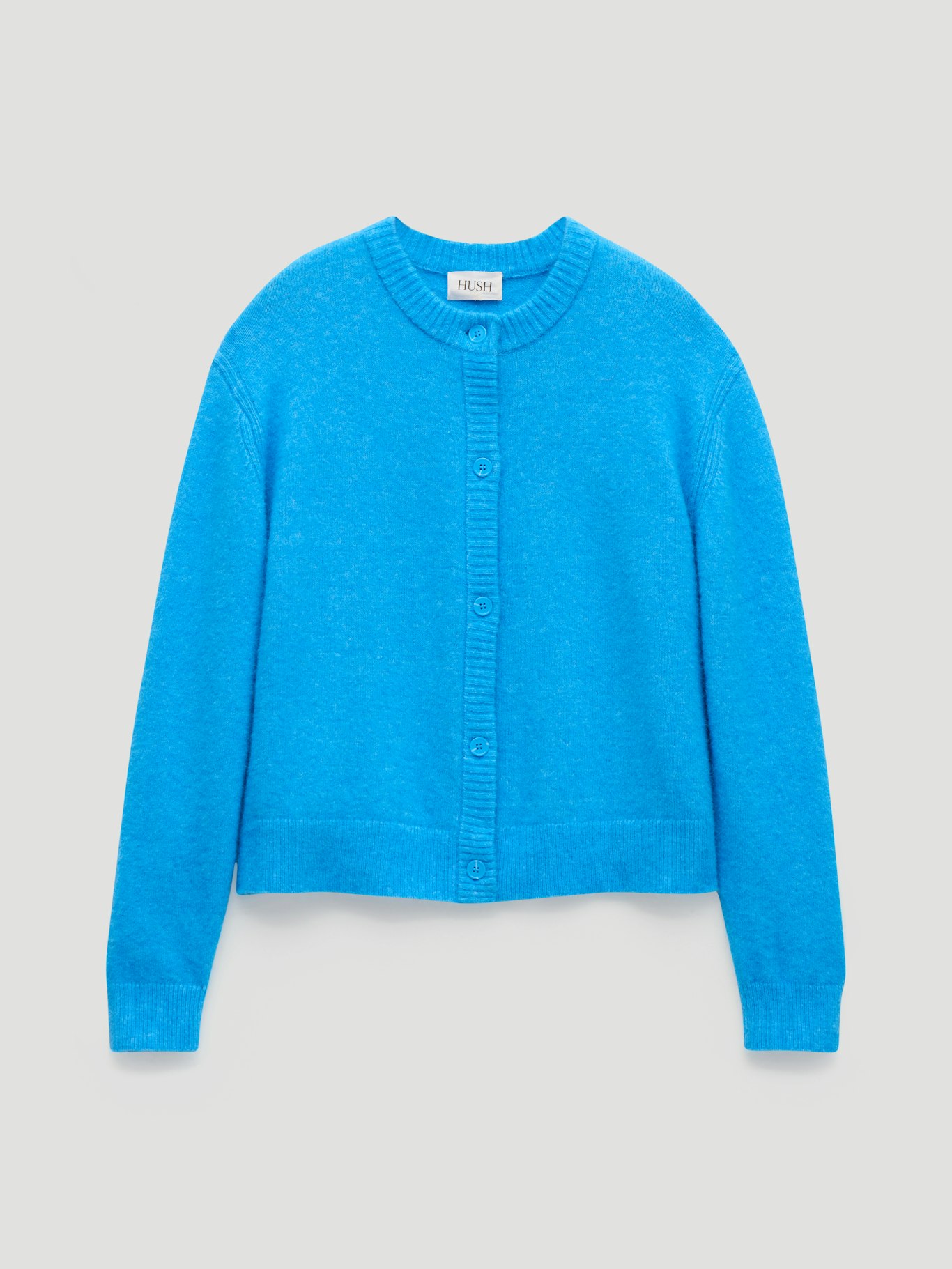 013752-1749-07 Juni Crew Neck Wool Blend Cardigan