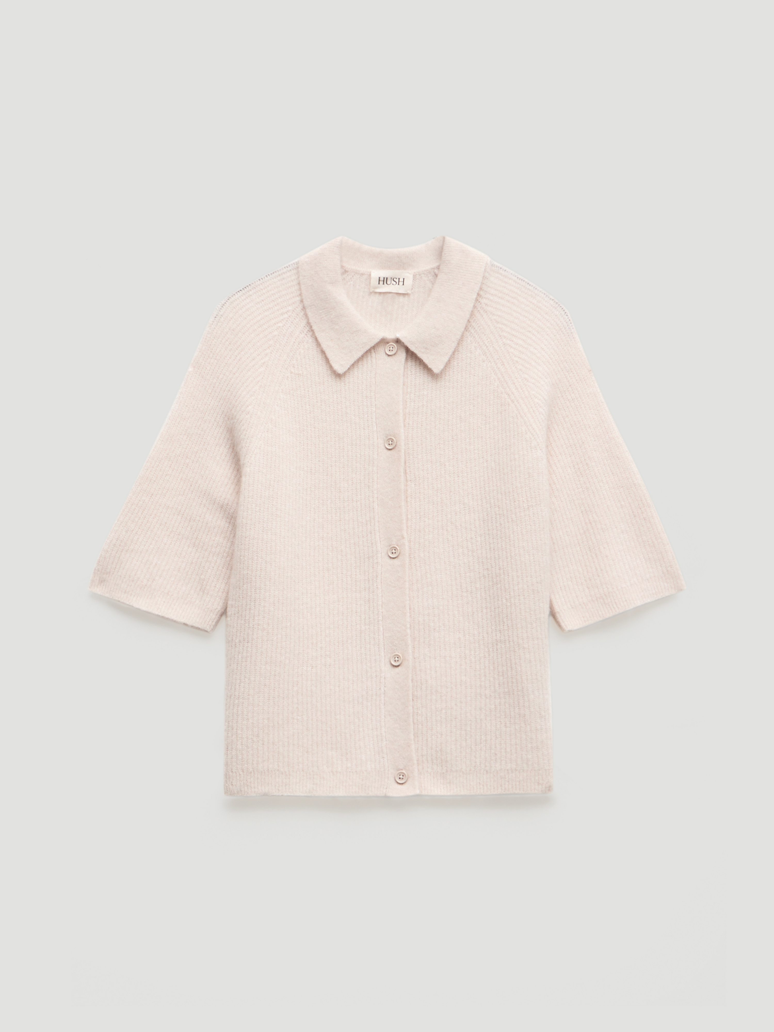 Jinny Wool Blend Short Sleeve Cardigan