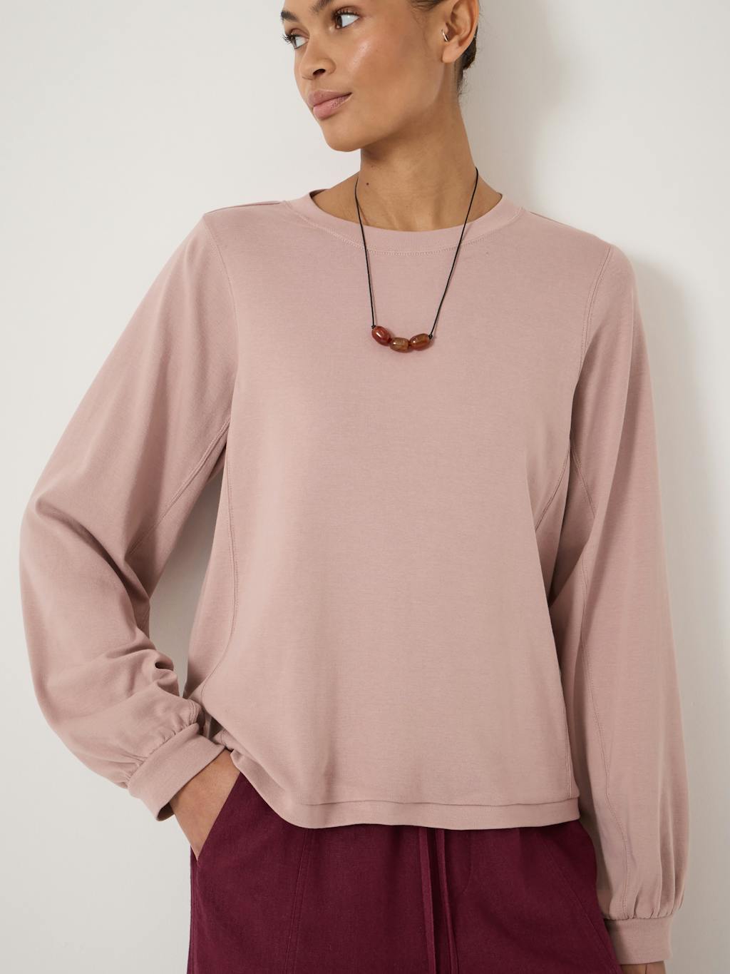 014603-1241-04 Elodie Puff Detail Cuff Cotton Top