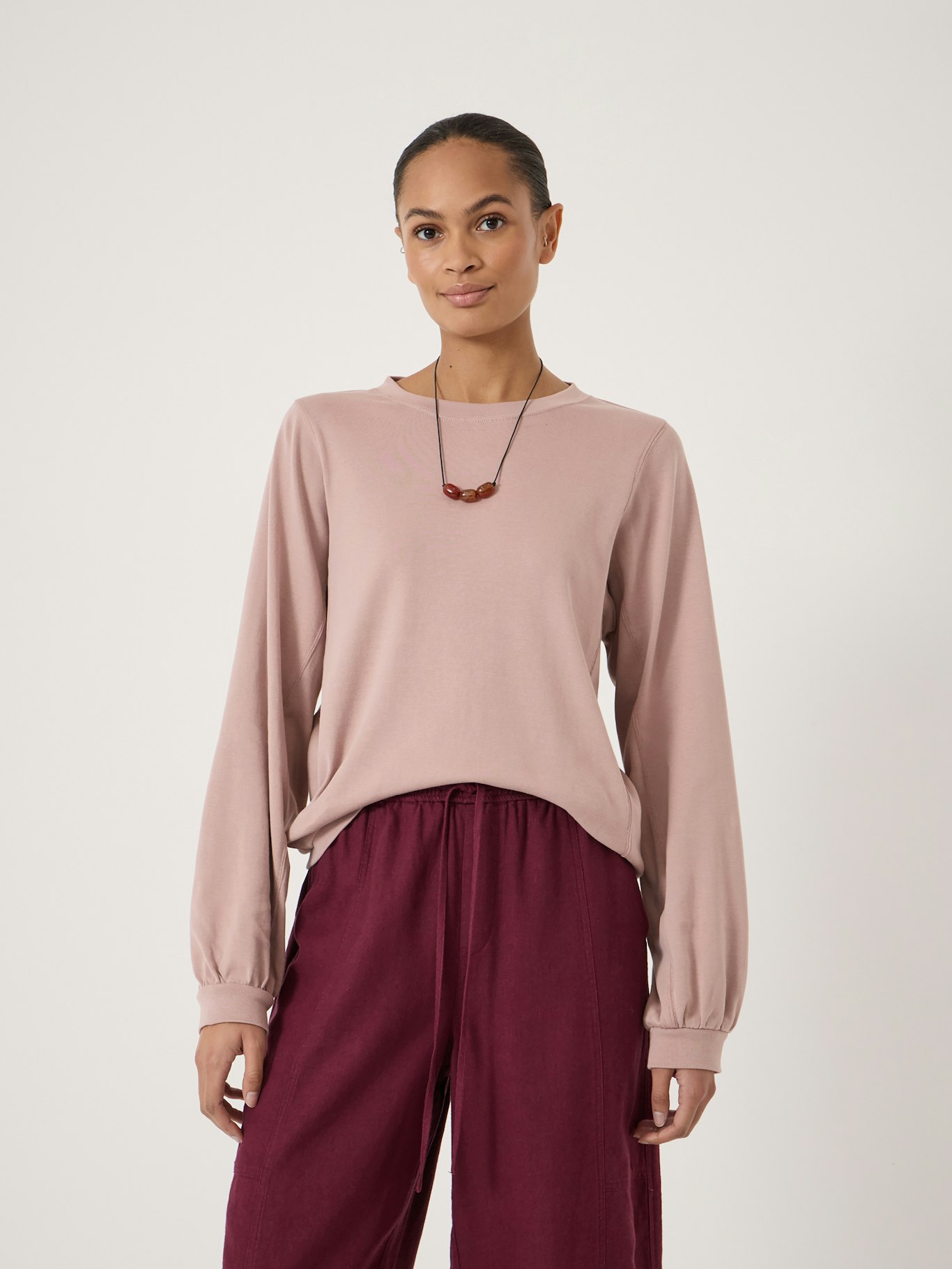 014603-1241-01 Elodie Puff Detail Cuff Cotton Top