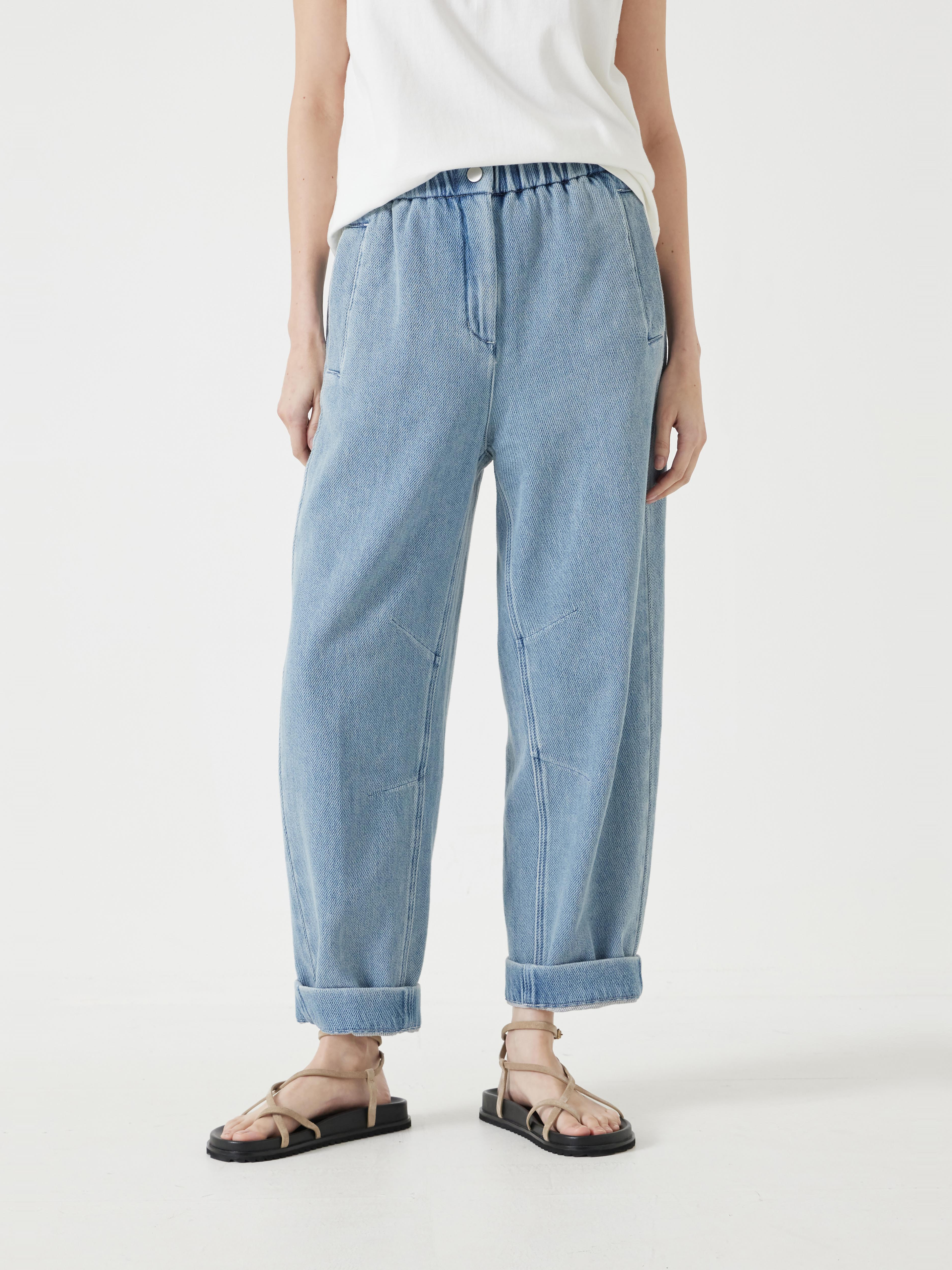 Supersoft Denim Barrel Leg Jeans