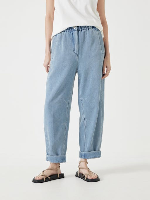 Supersoft Denim Barrel Leg Jeans