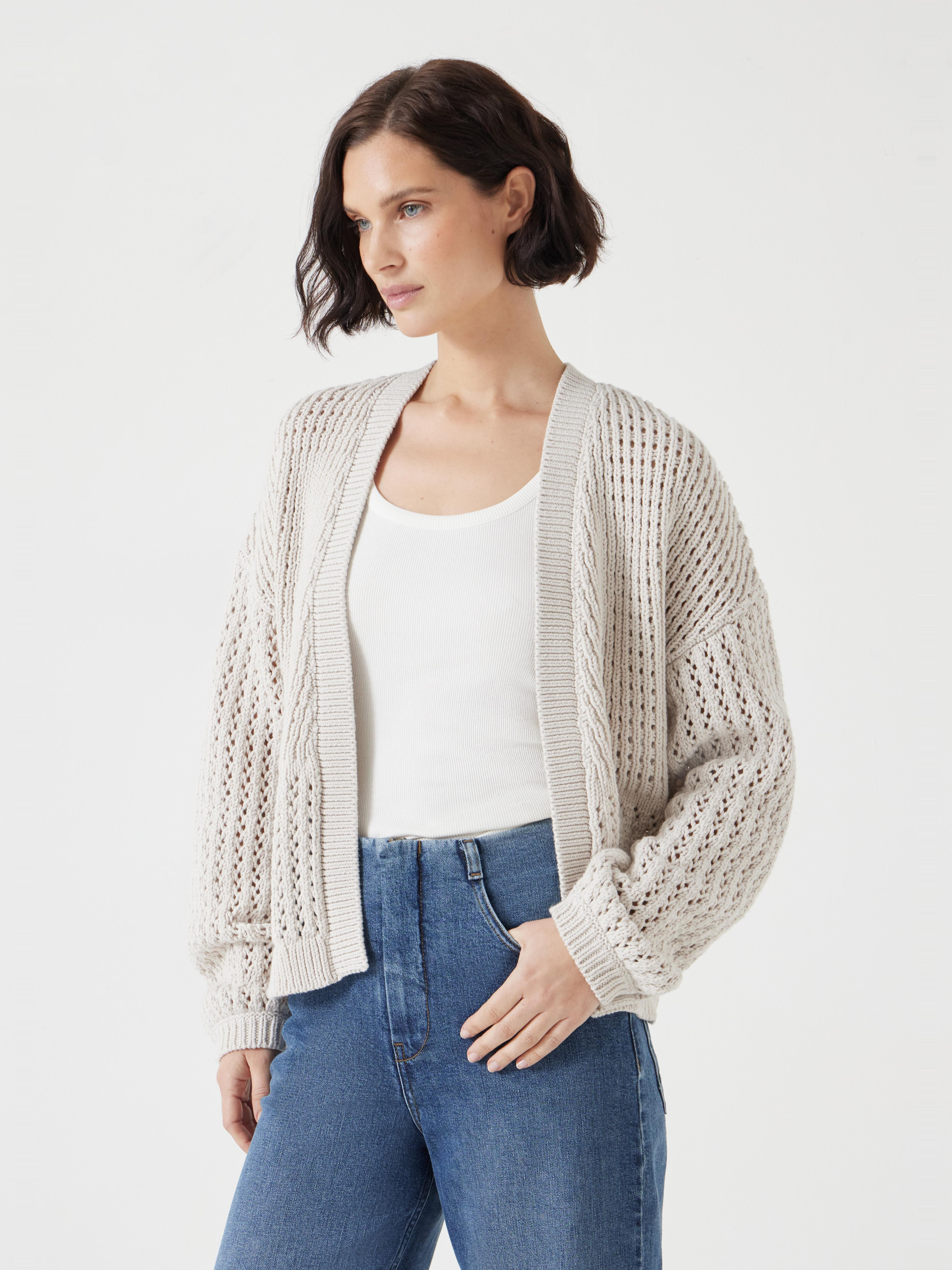 Open Stitch Edge to Edge Cardigan