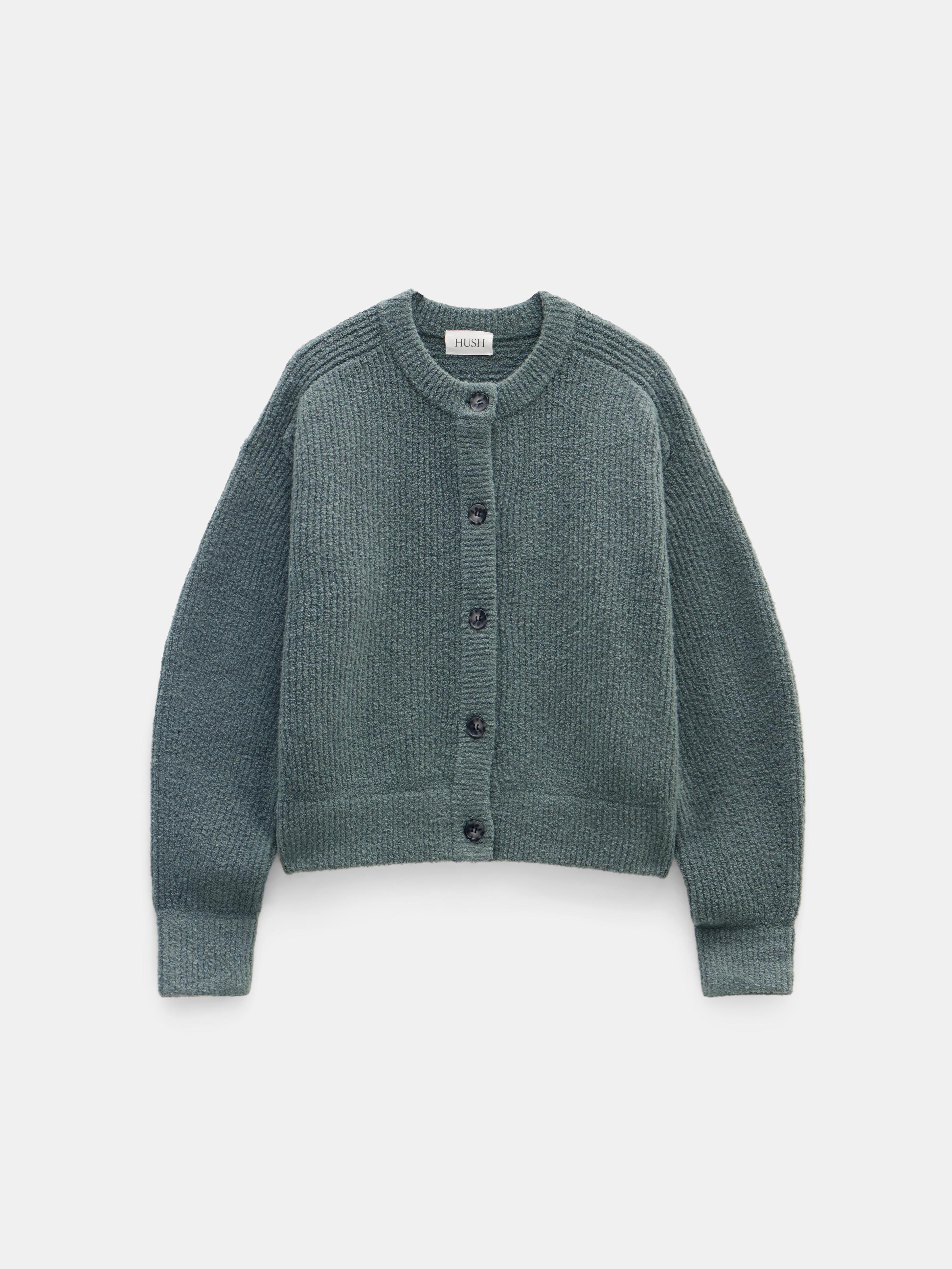 Button Front Rib Cardigan