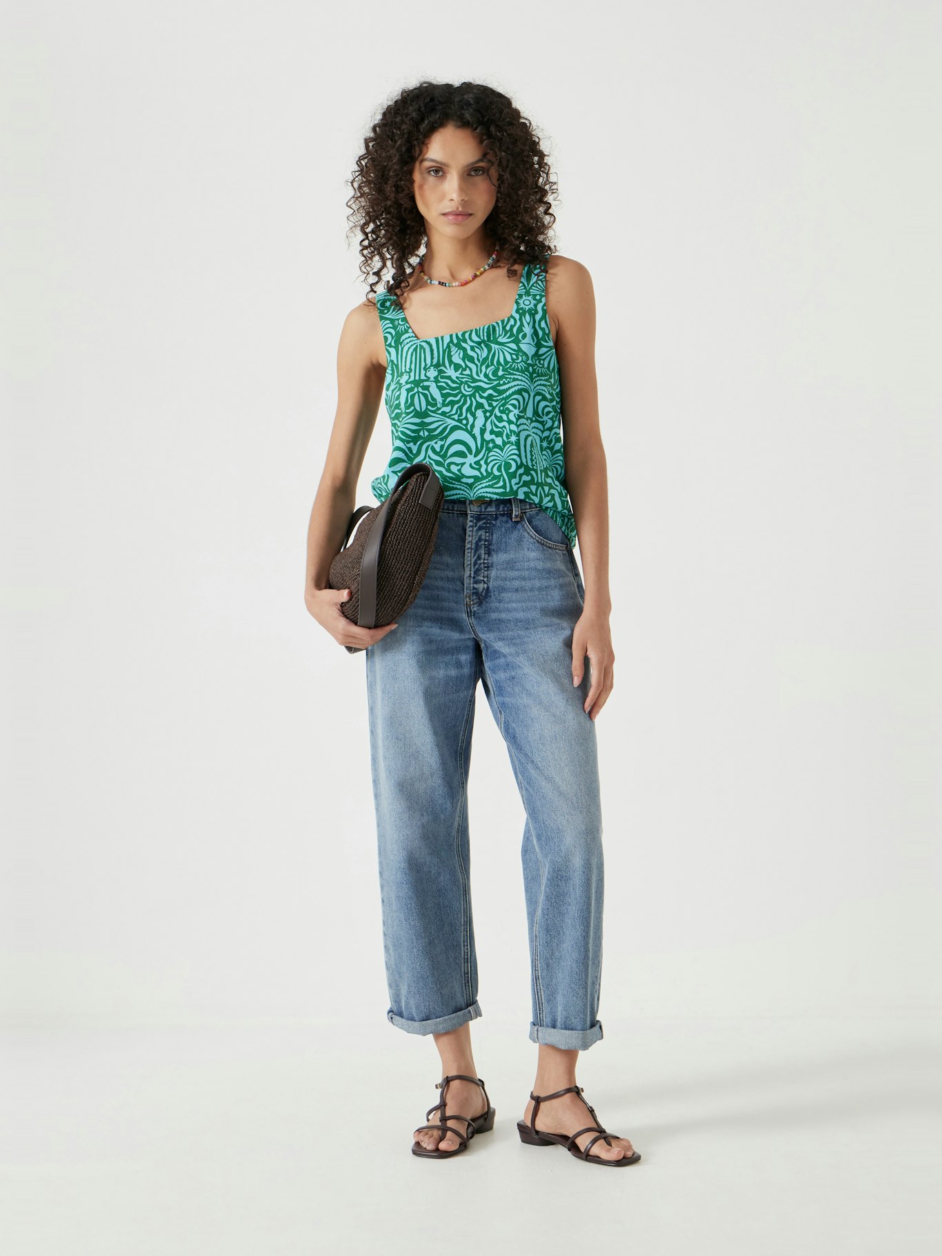013141-4767-02 Air Flow Square Neckline Tank Top