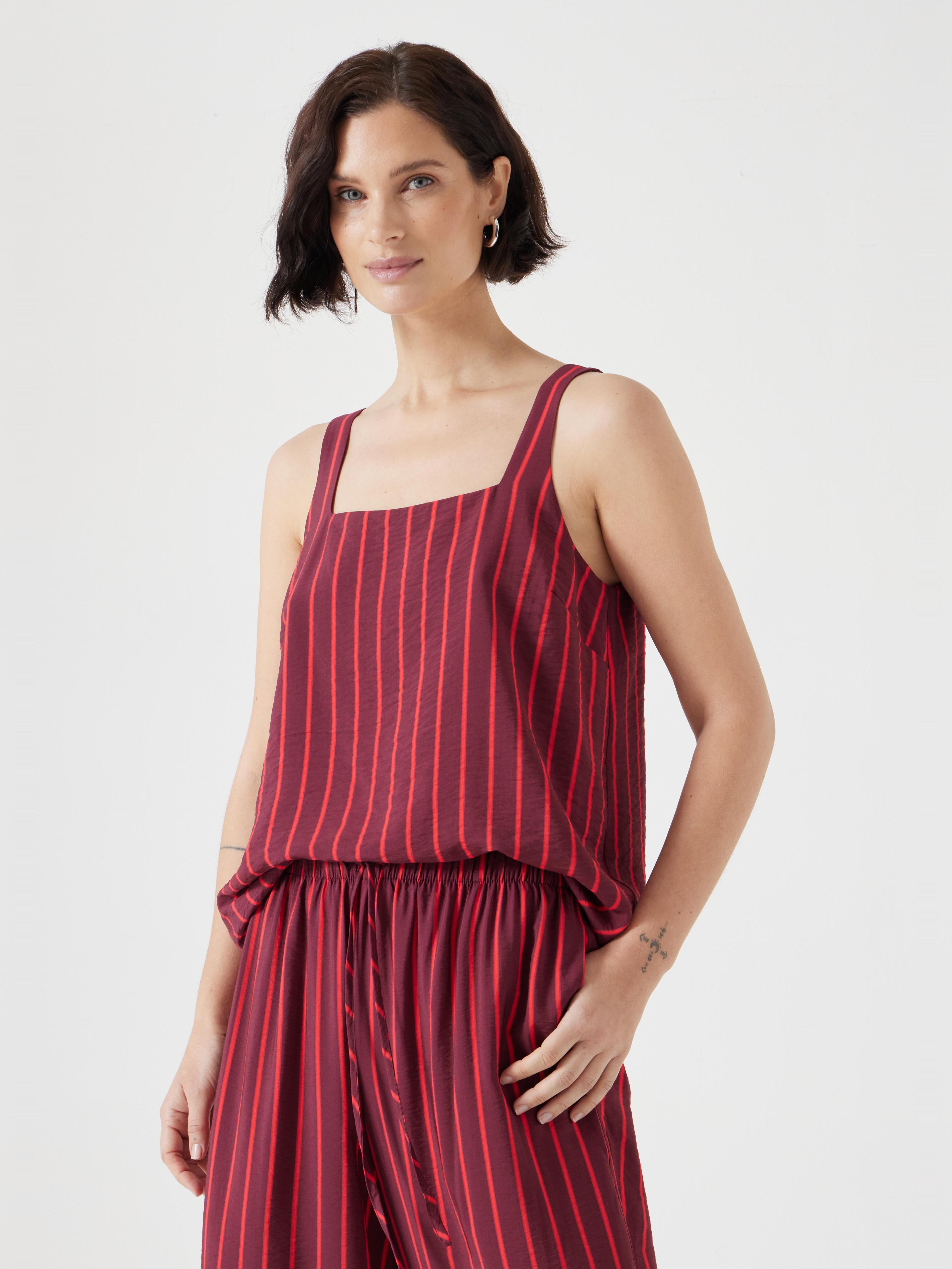 Air Flow Square Neckline Tank Top