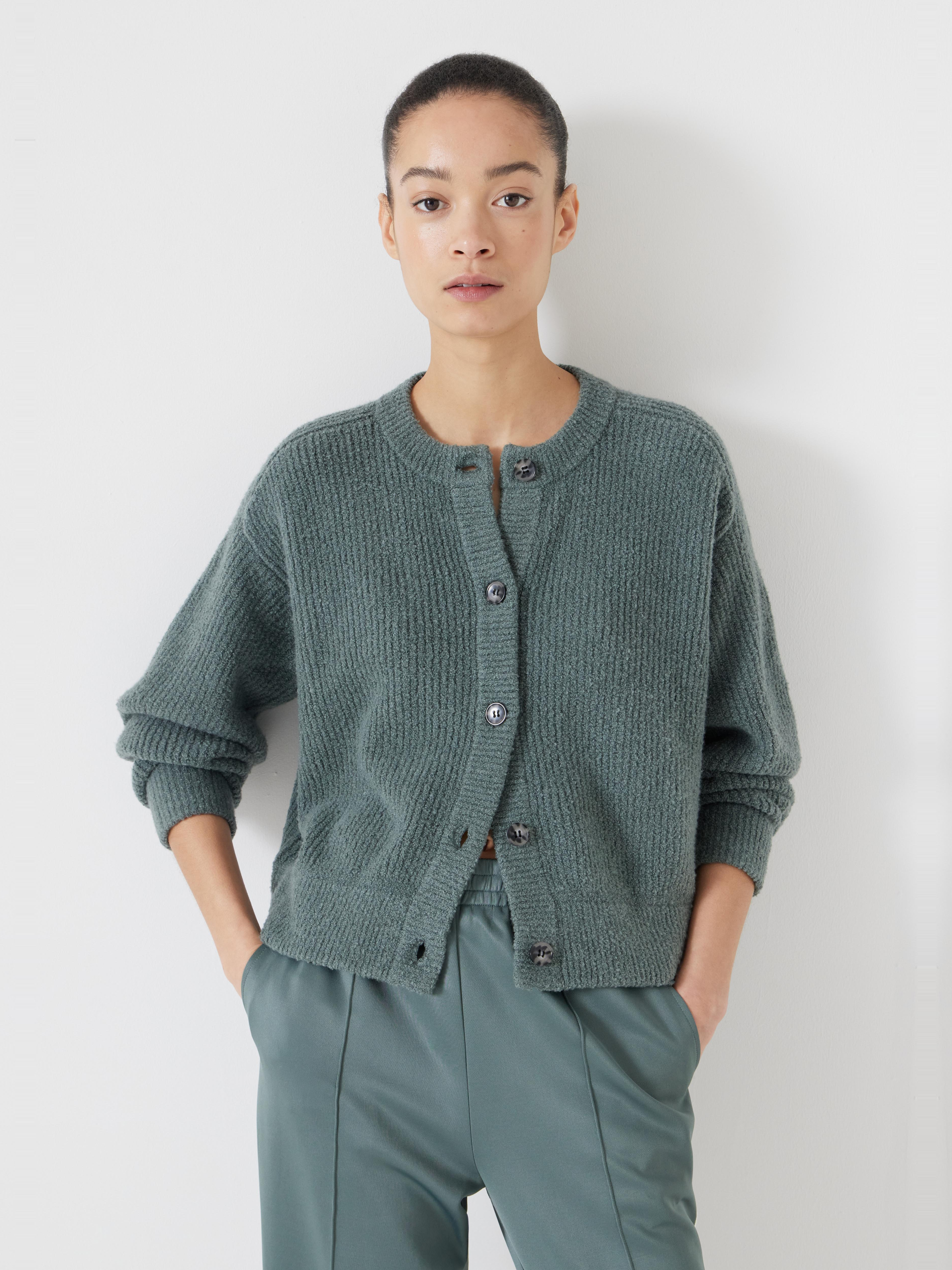 Button Front Rib Cardigan