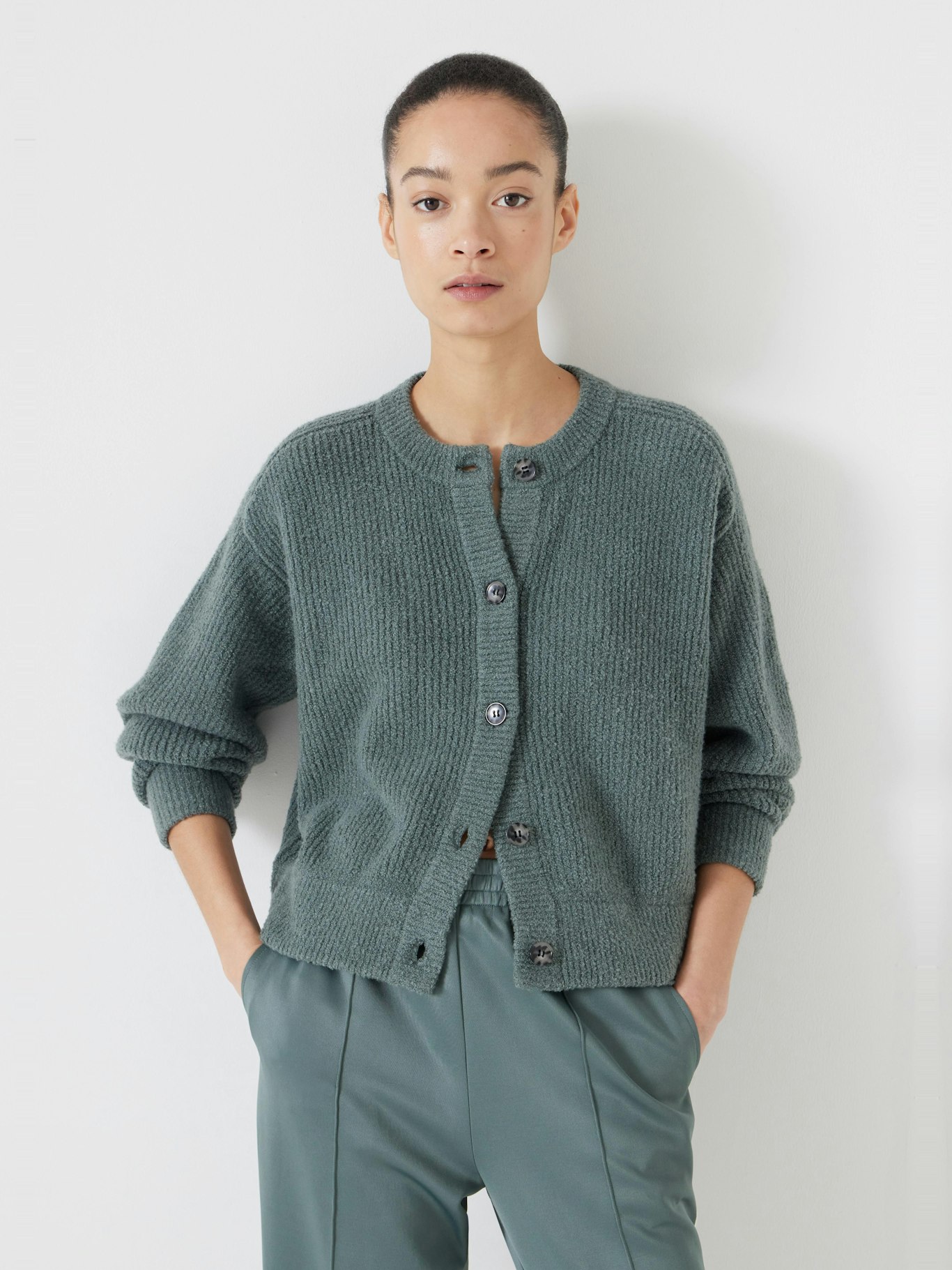 013142-1833-01 Button Front Rib Cardigan