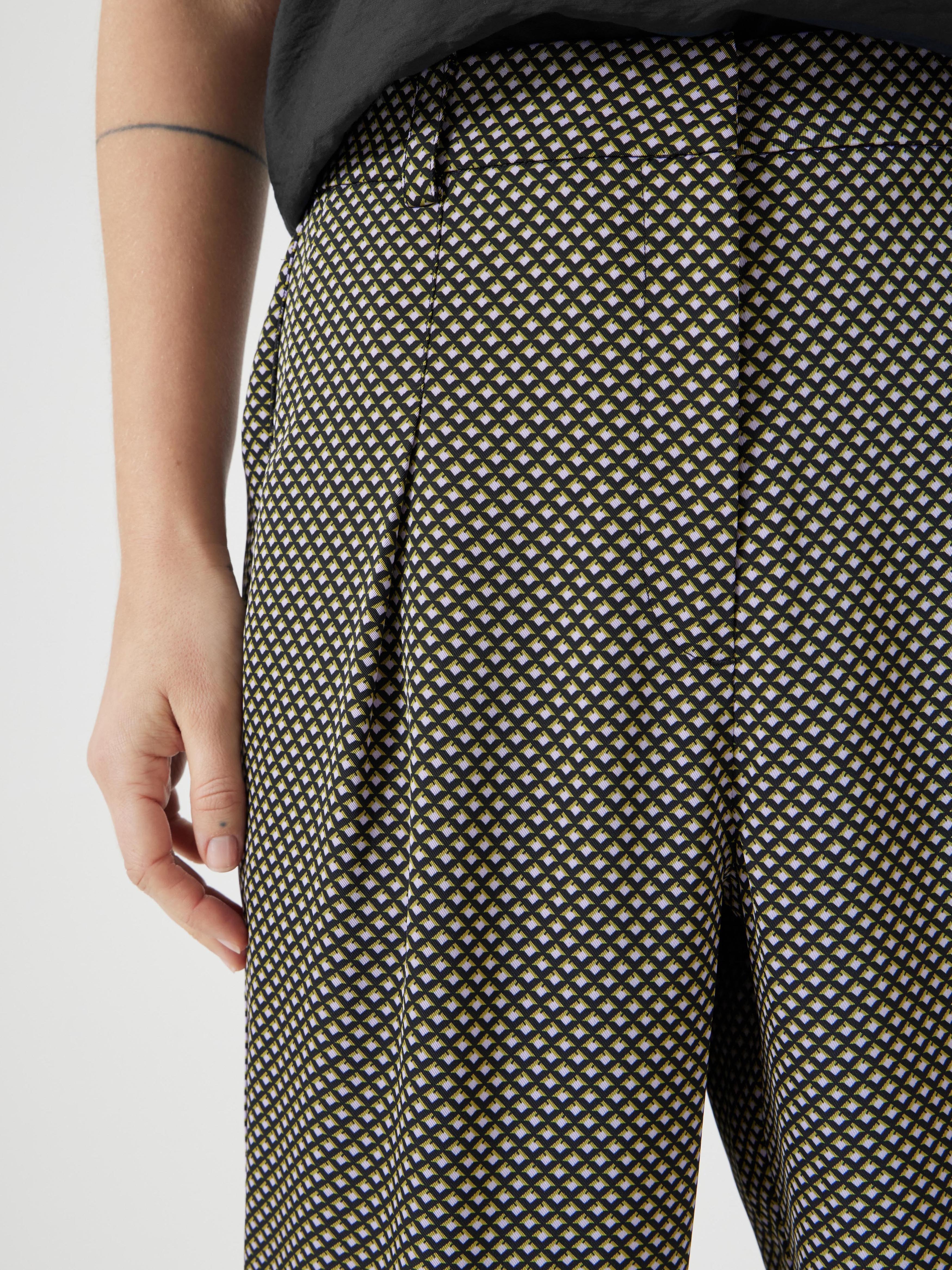 Printed Tapered Trousers