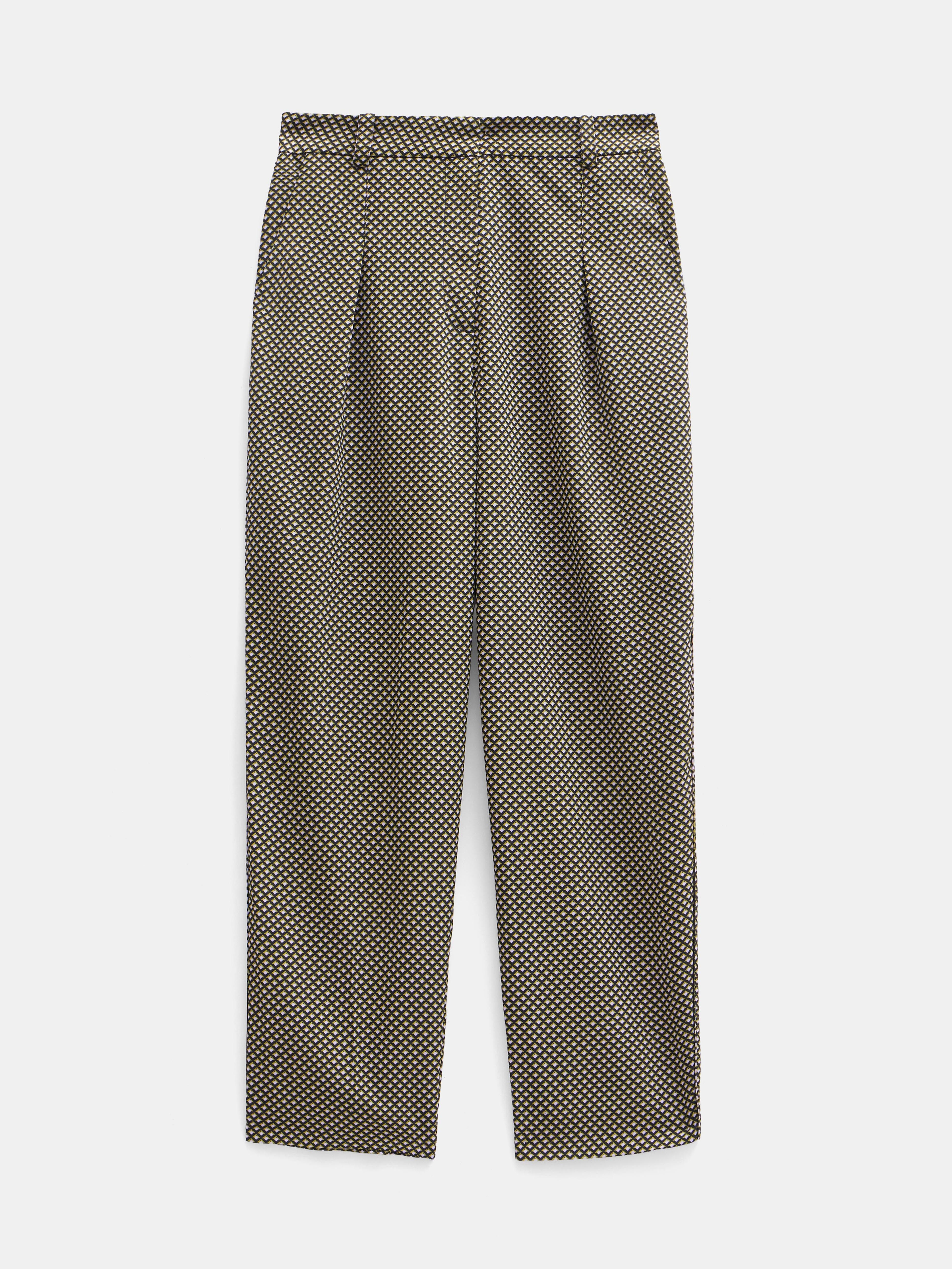 Printed Tapered Trousers