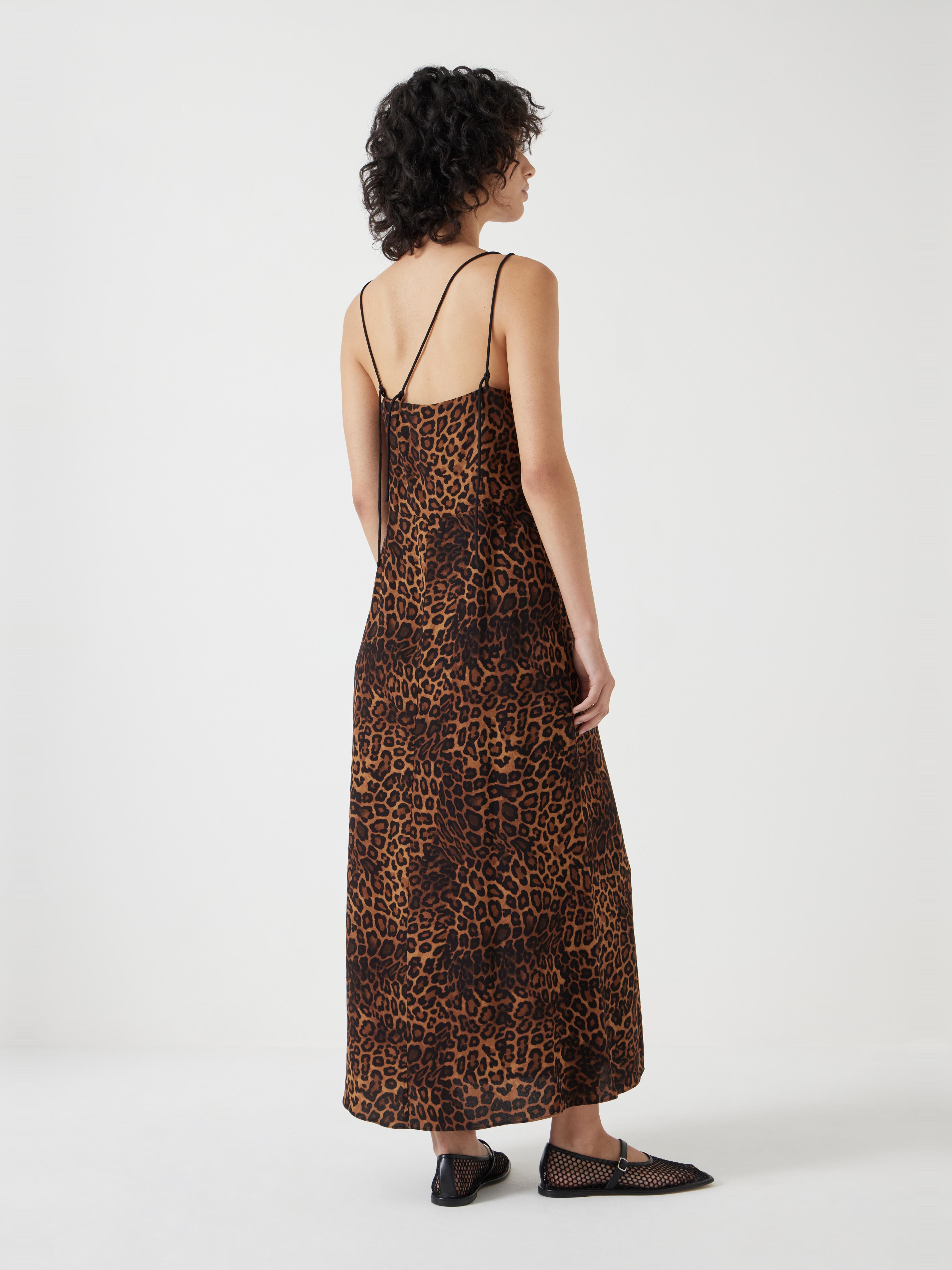 Printed Midi Slip Dress