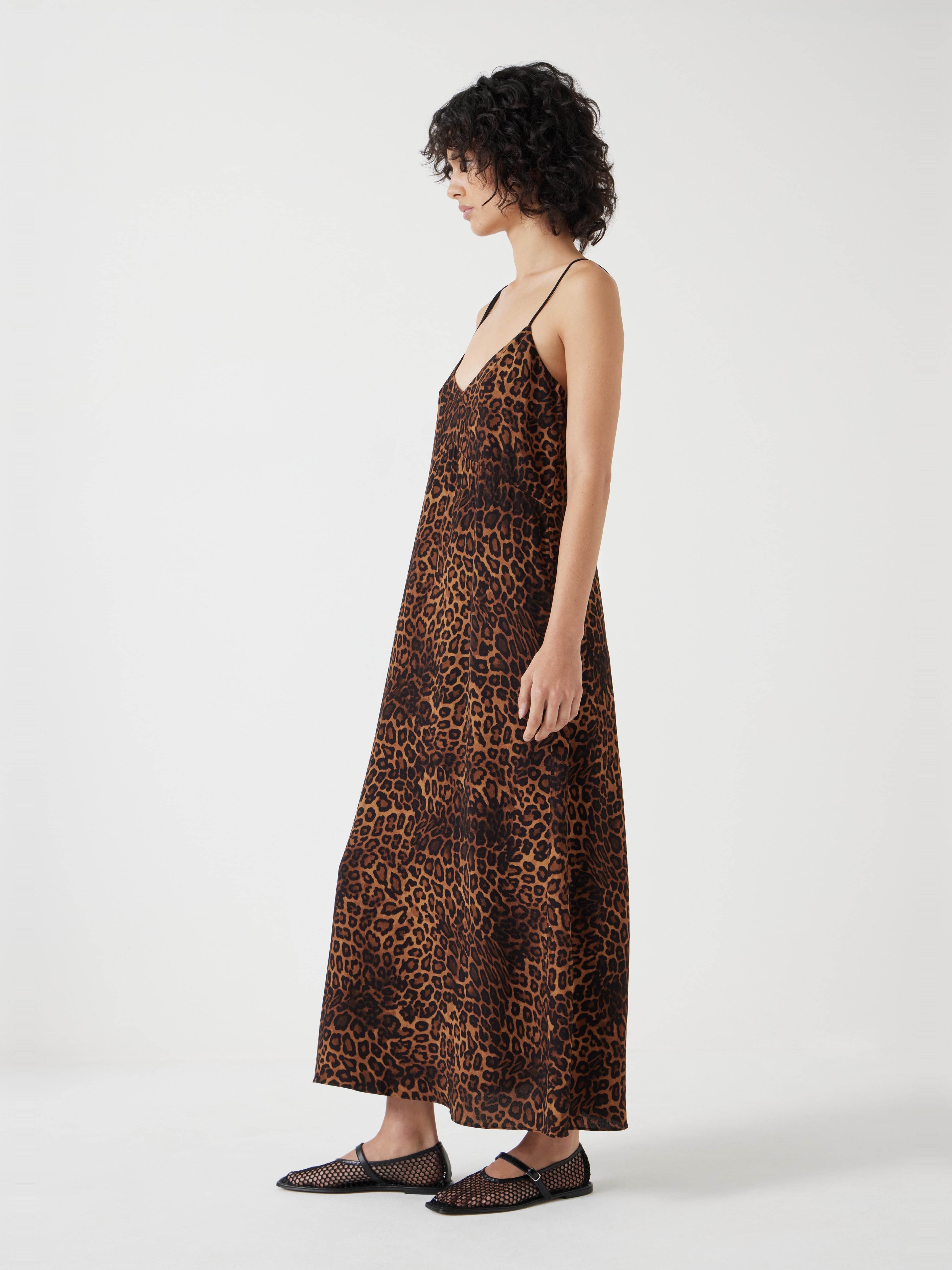 Printed Midi Slip Dress